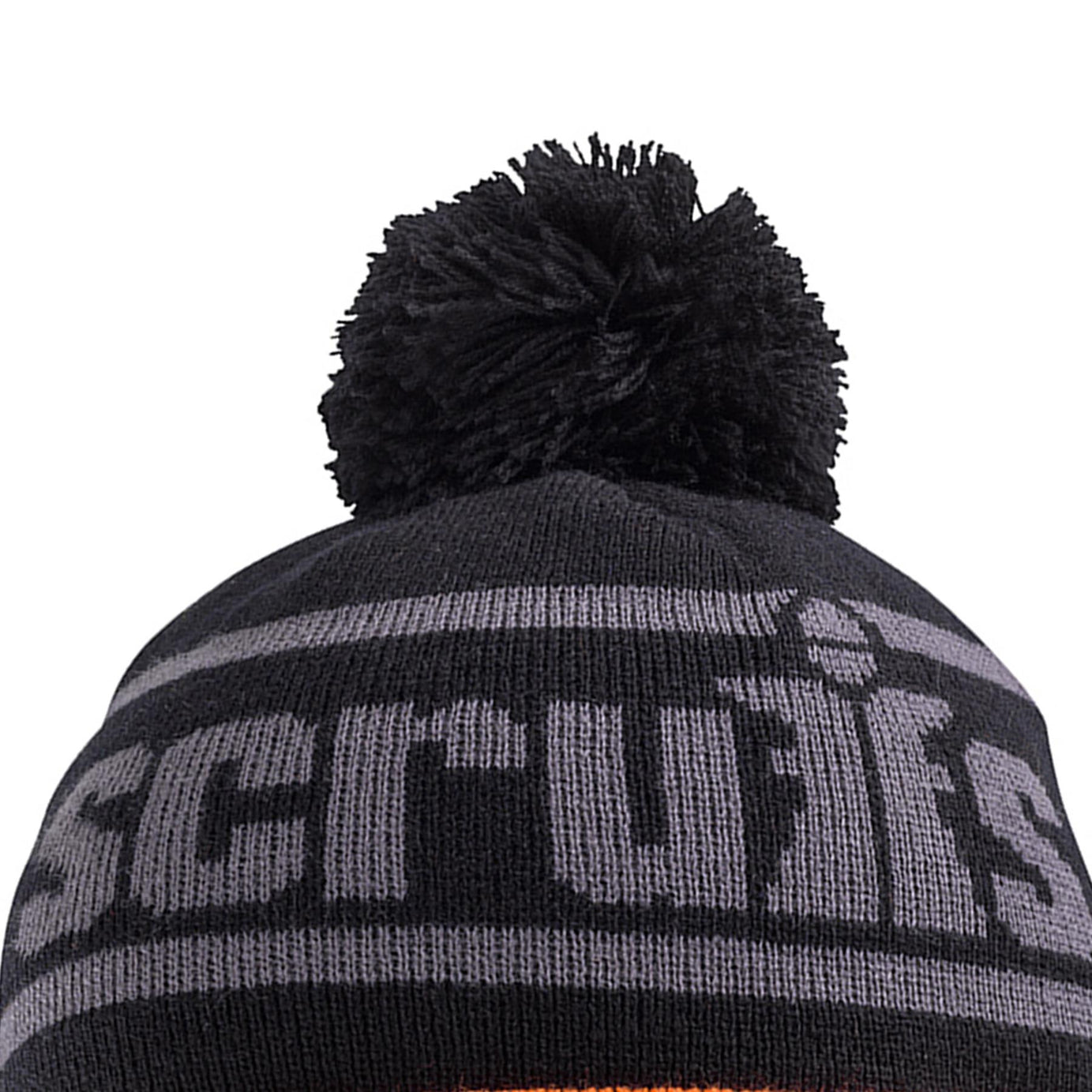 Scruffs Trade Bobble Hat With Soft Padded Black/Orange