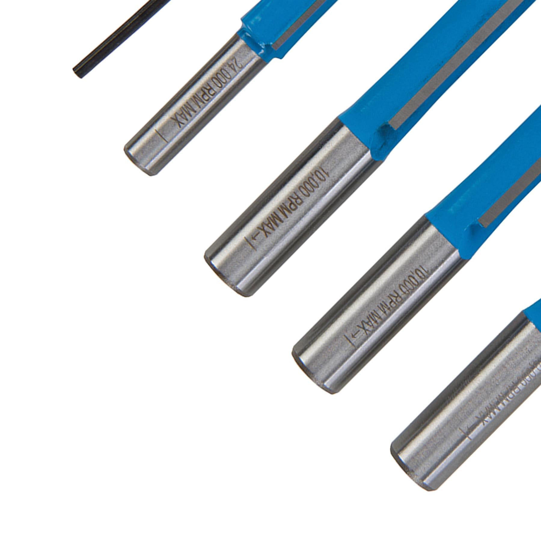4 Pce Kitchen Router Bit Set 12 & 8mm Routing Router Sets Heavy Duty Kit