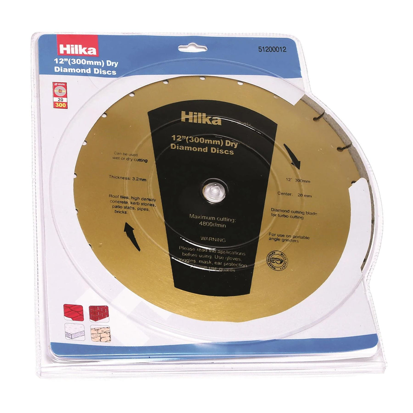 Hilka 300mm Diamond Cutting Disc