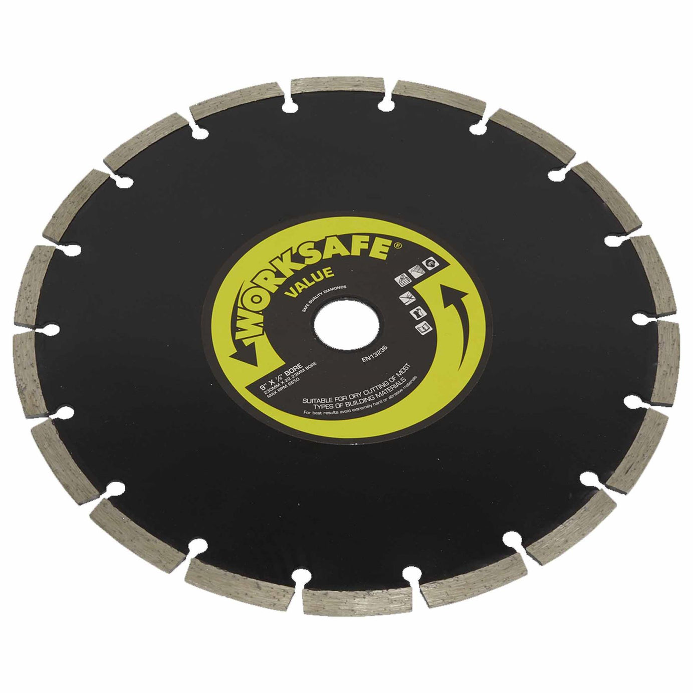 Sealey Value Diamond Blade 230 x 22mm Dry-Cutting - WDV230