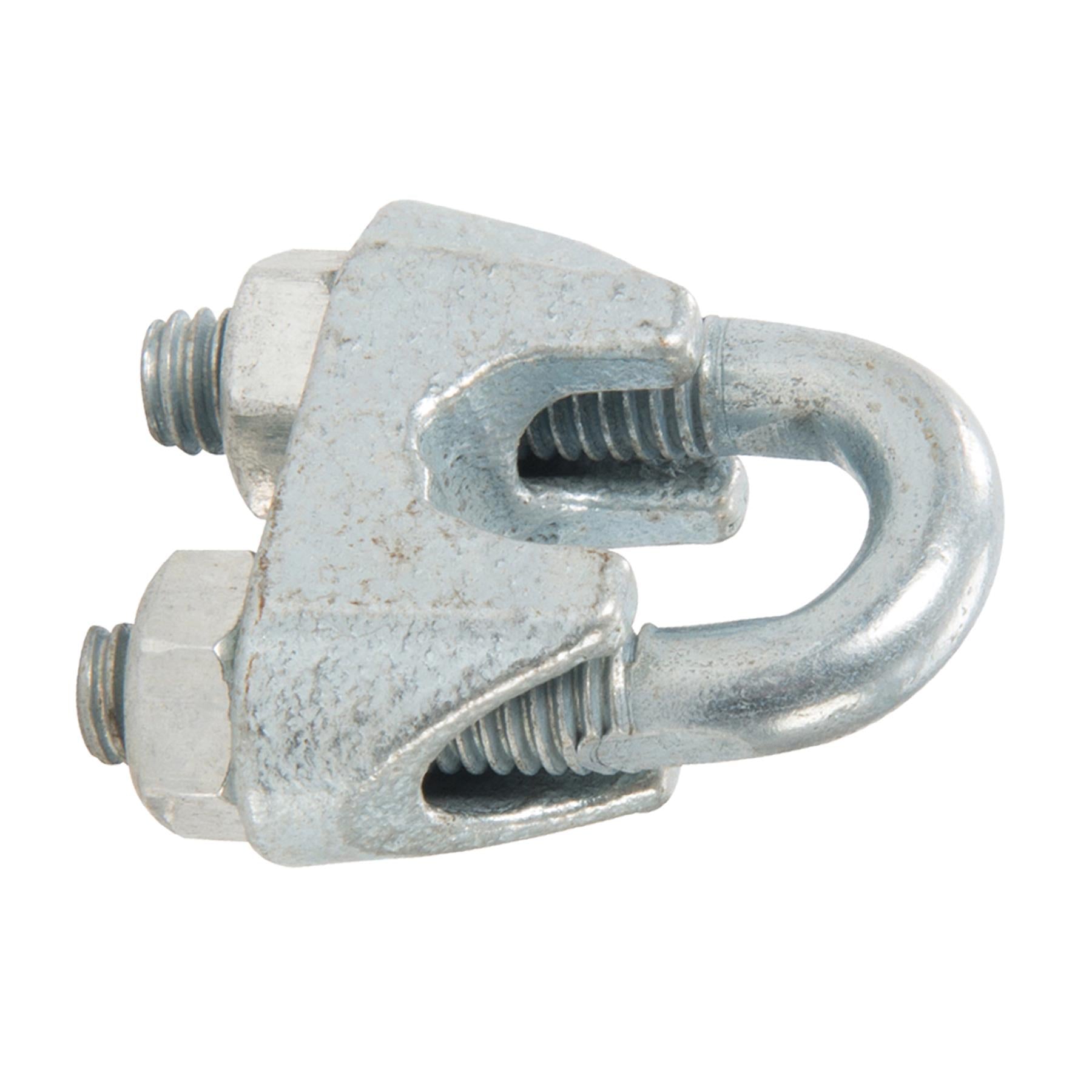 10x Wire Rope Grips Clamp M10 U Bolts Fitting Cable Cord Tie Heavy Duty Steel