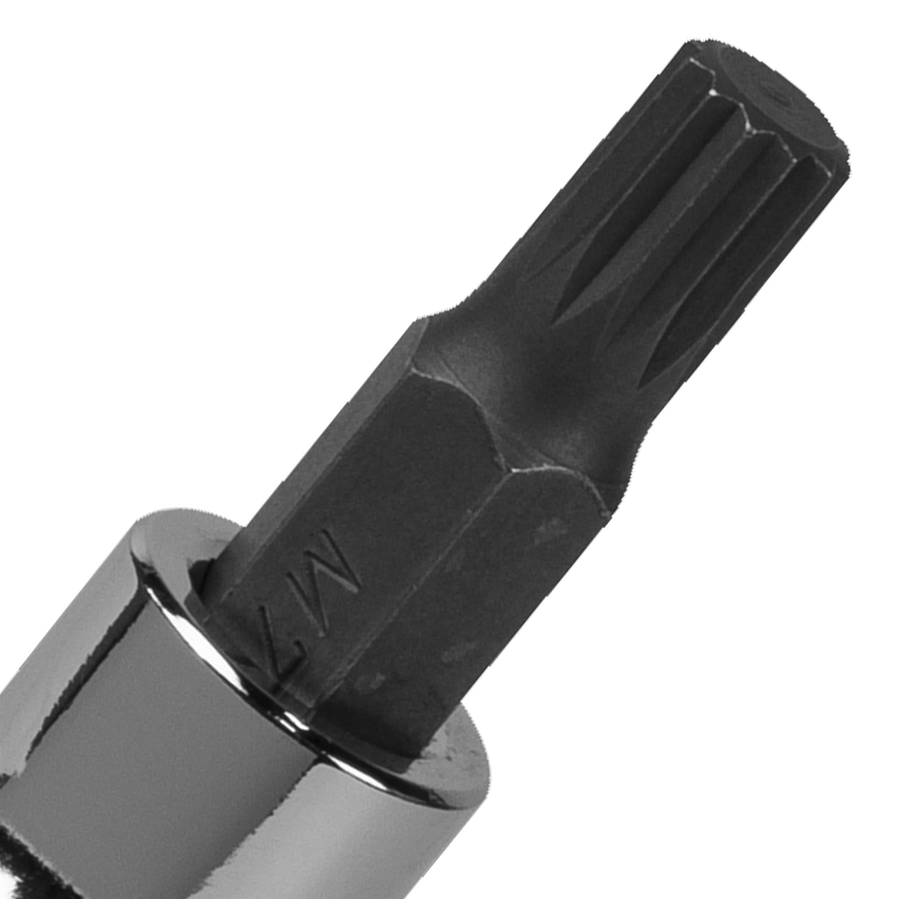 Sealey Spline Socket Bit M7 3/8"Sq Drive Chrome Vanadium steel