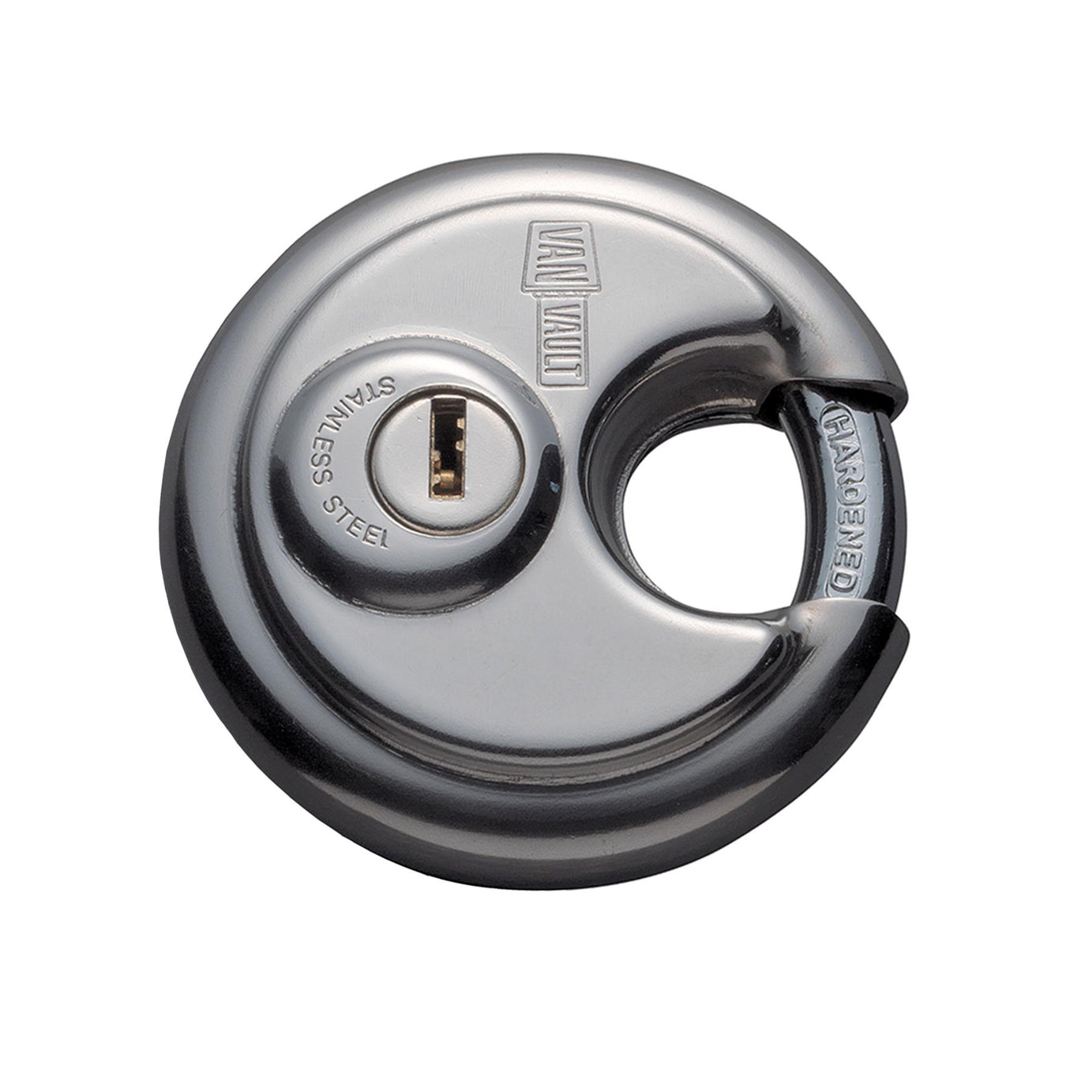 Van Vault Stainless Steel Disc Padlock 70mm
