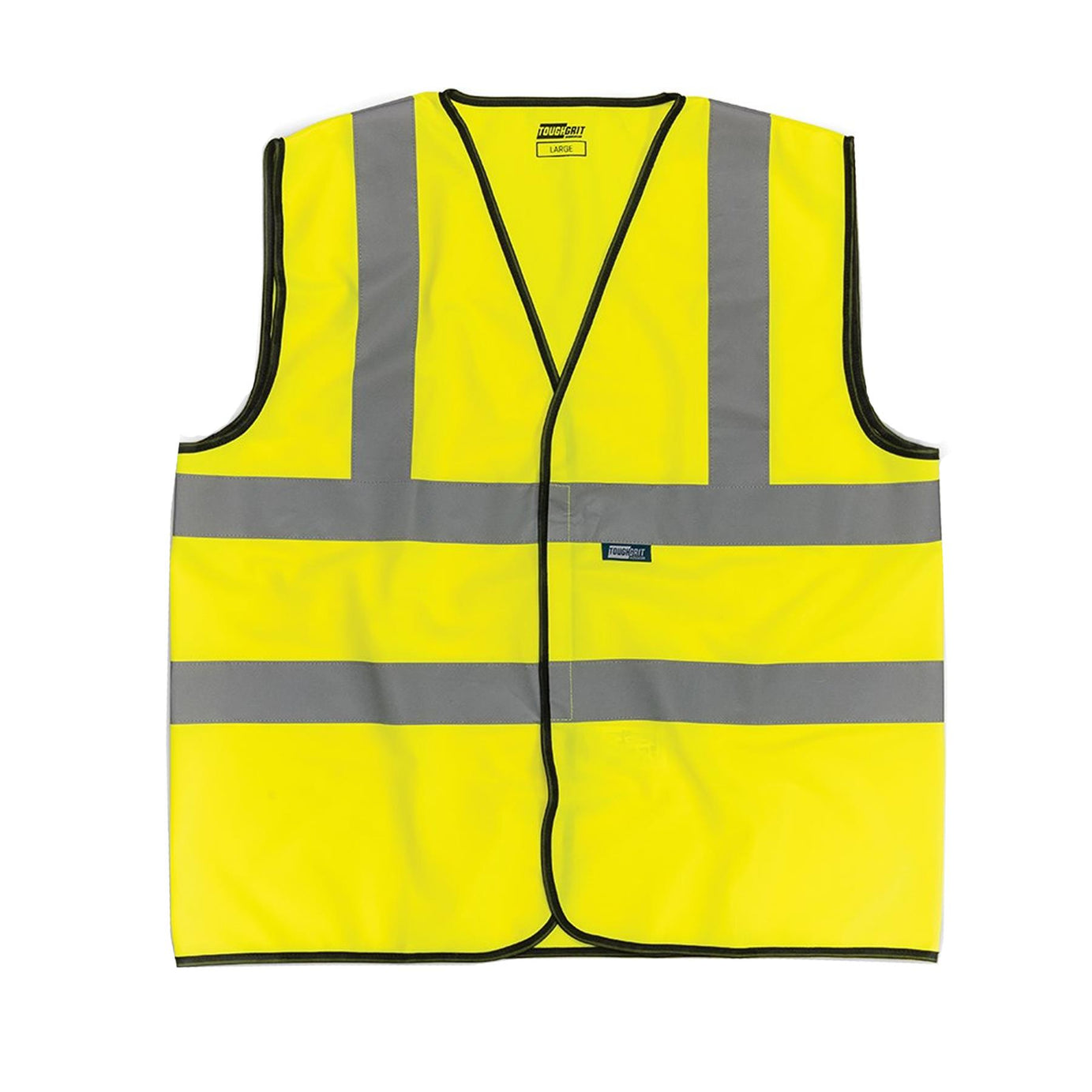 Tough Grit Yellow Hi Vis High Visibility Vest Safety Work Reflective M