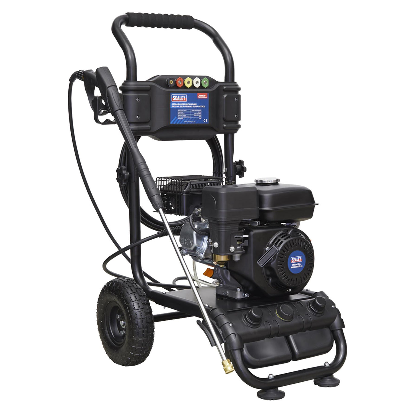 Sealey Pressure Washer 220bar 540L/hr 6.5hp Petrol