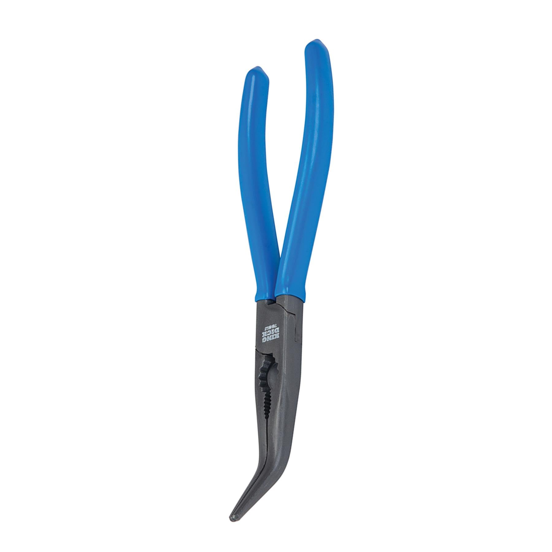 King Dick Long Nosed Pliers Bent 205mm High Grade Steel