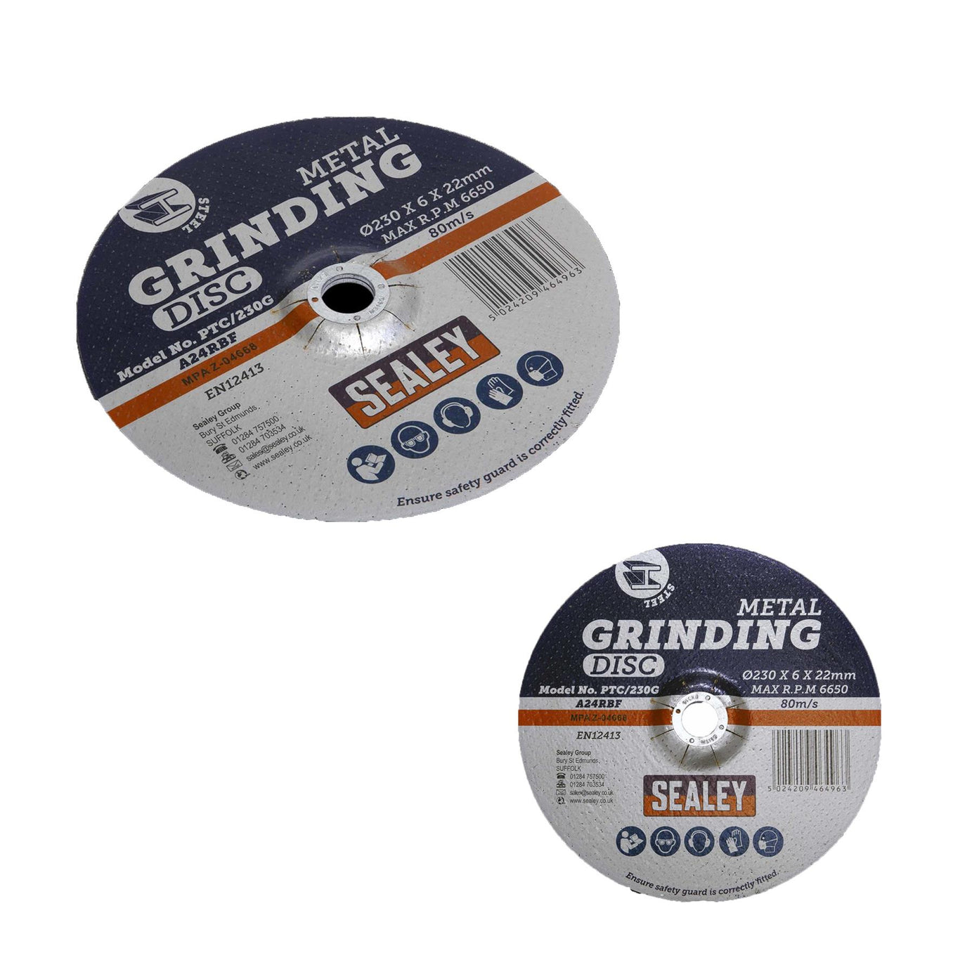 Sealey Grinding Disc 230 x 6mm 22mm Bore