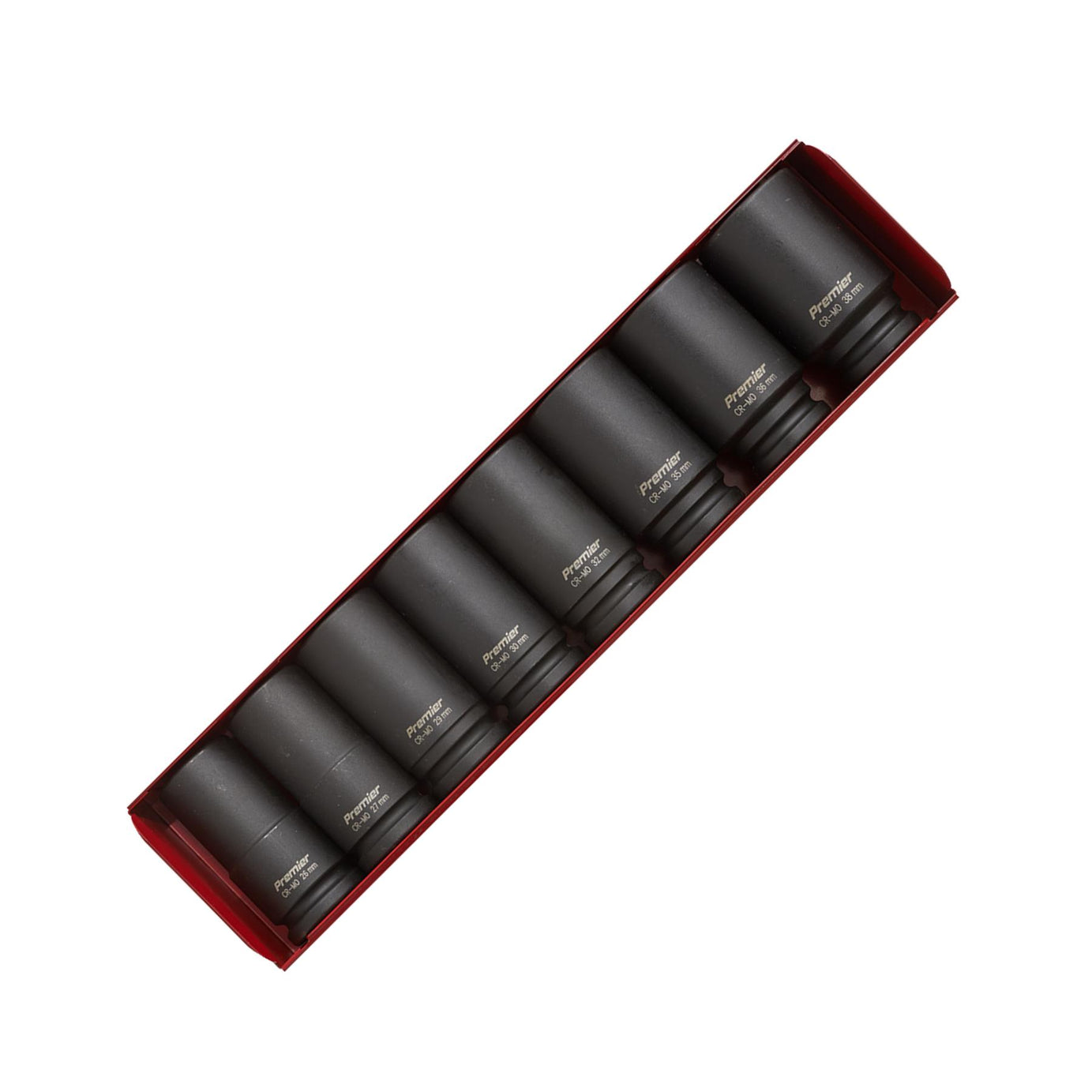 Sealey Impact Socket Set 8pc 3/4"Sq Drive Deep Metric Chrome Molybdenum Steel