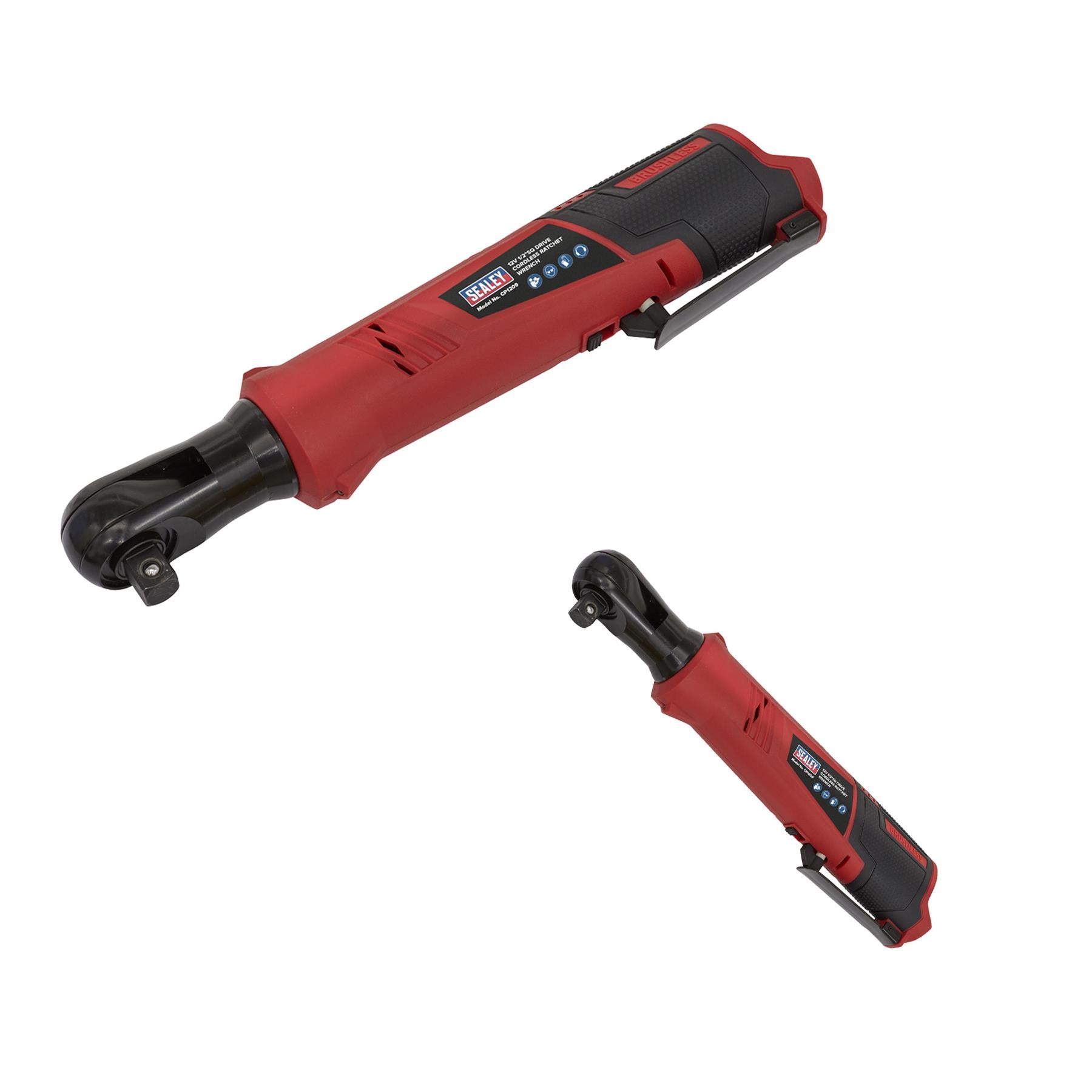 Sealey Cordless Ratchet Wrench 1/2"Sq Drive 12V Li-ion - Body Only
