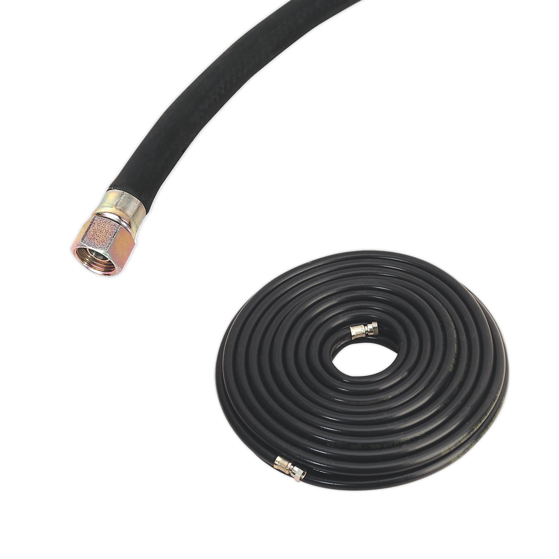 Sealey Rubber Air Hose Line 30m For Air Compressor 1/4"BSP 10mm Bore Heavy Duty