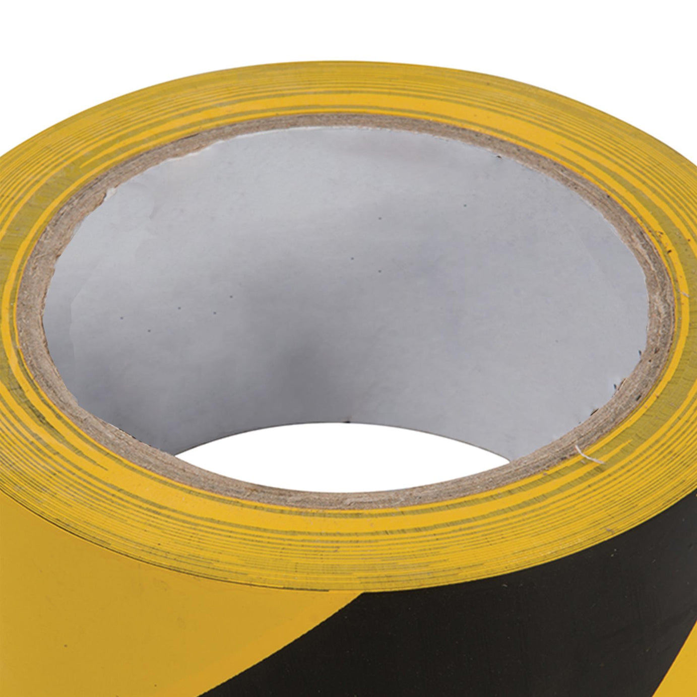 Hazard Tape 50mm X 33M Black/Yellow Pvc Carrier & Rubber Adhesive Solvent Resist