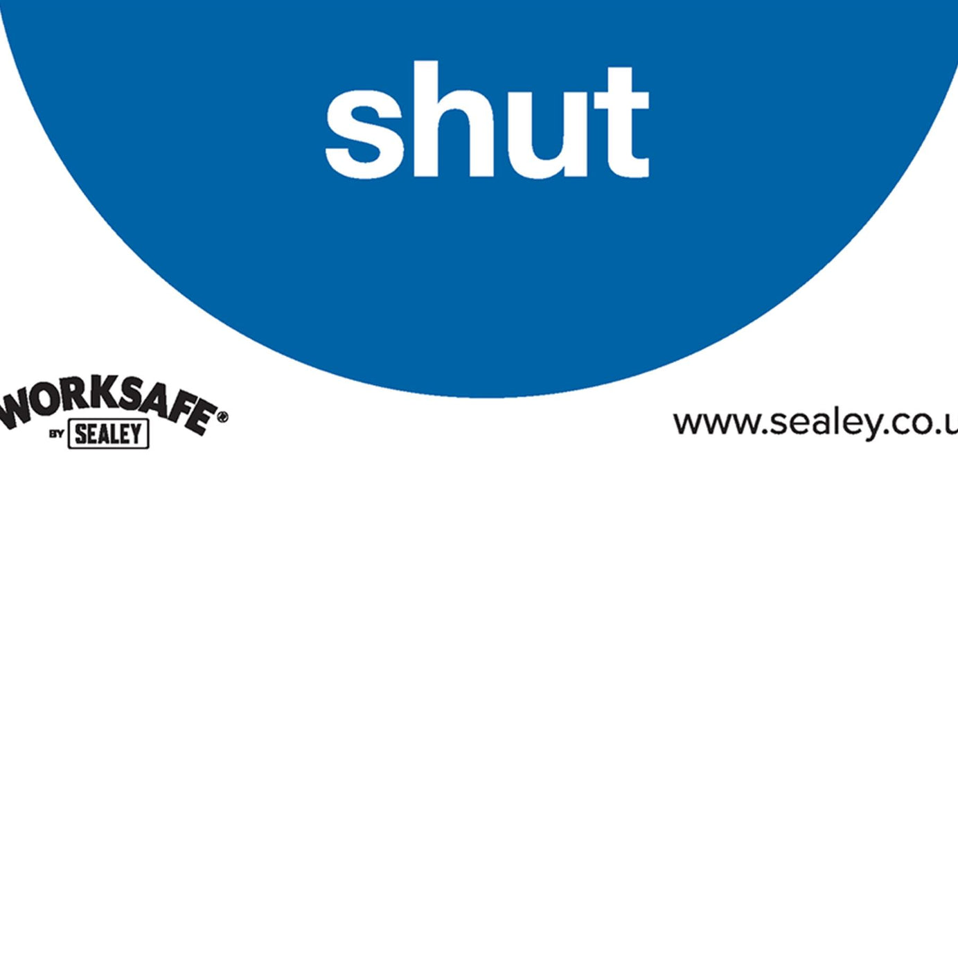 Mandatory Safety Sign - Fire Door Keep Locked Shut - Rigid Plastic