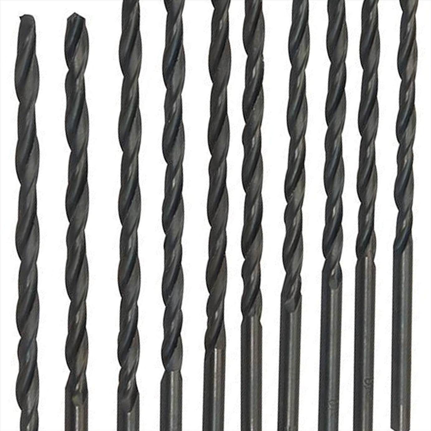 Long HSS Metric Jobber Drill Bits 4.5 x 126mm Metal Steel Wood Plastic 10pk