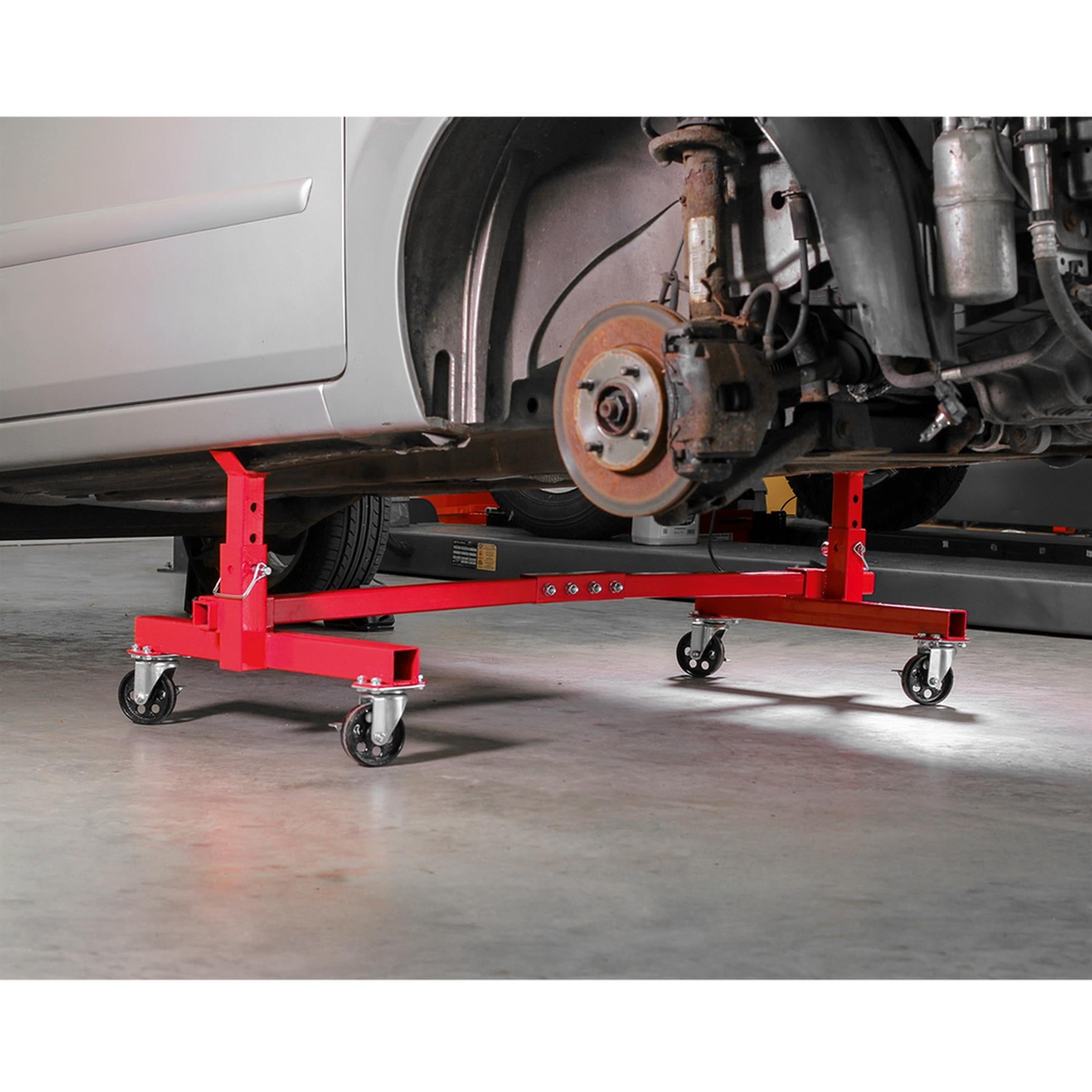 Sealey Vehicle Moving Dolly 2 Post 900kg Heavy-Duty Steel Frame
