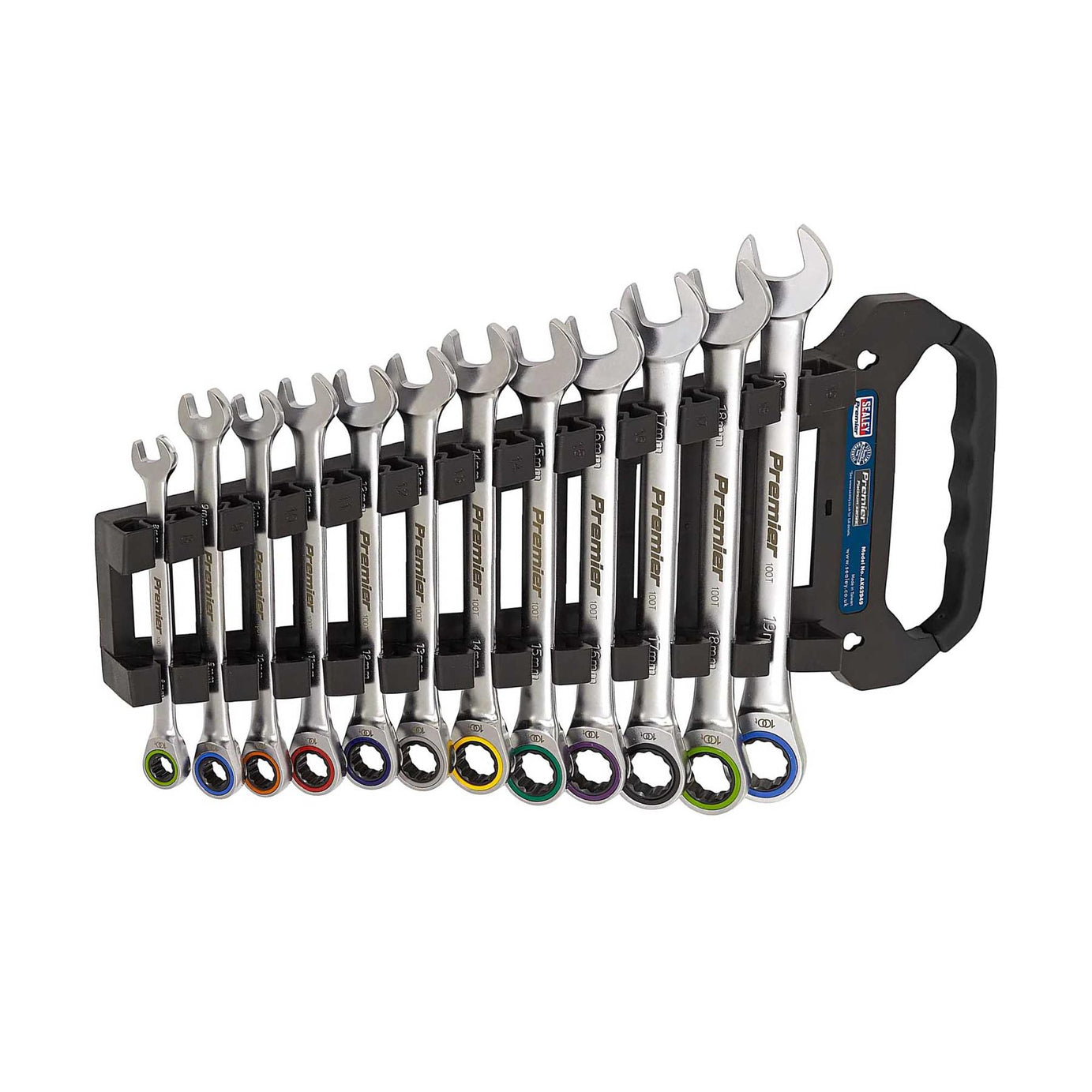 Sealey Combination Ratchet Spanner Set 12pc Metric - Platinum Series