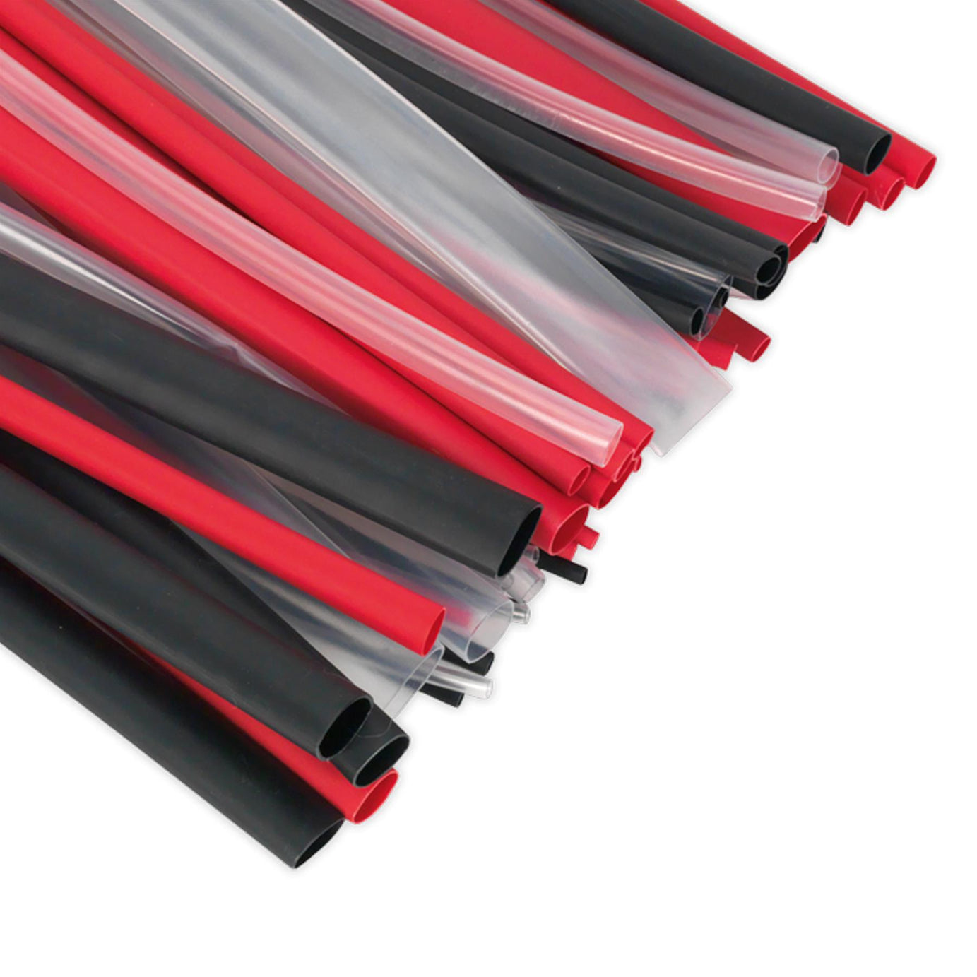 Sealey Heat Shrink Tubing Asstmt 72pc Mixed Colours Adh Lined 200mm