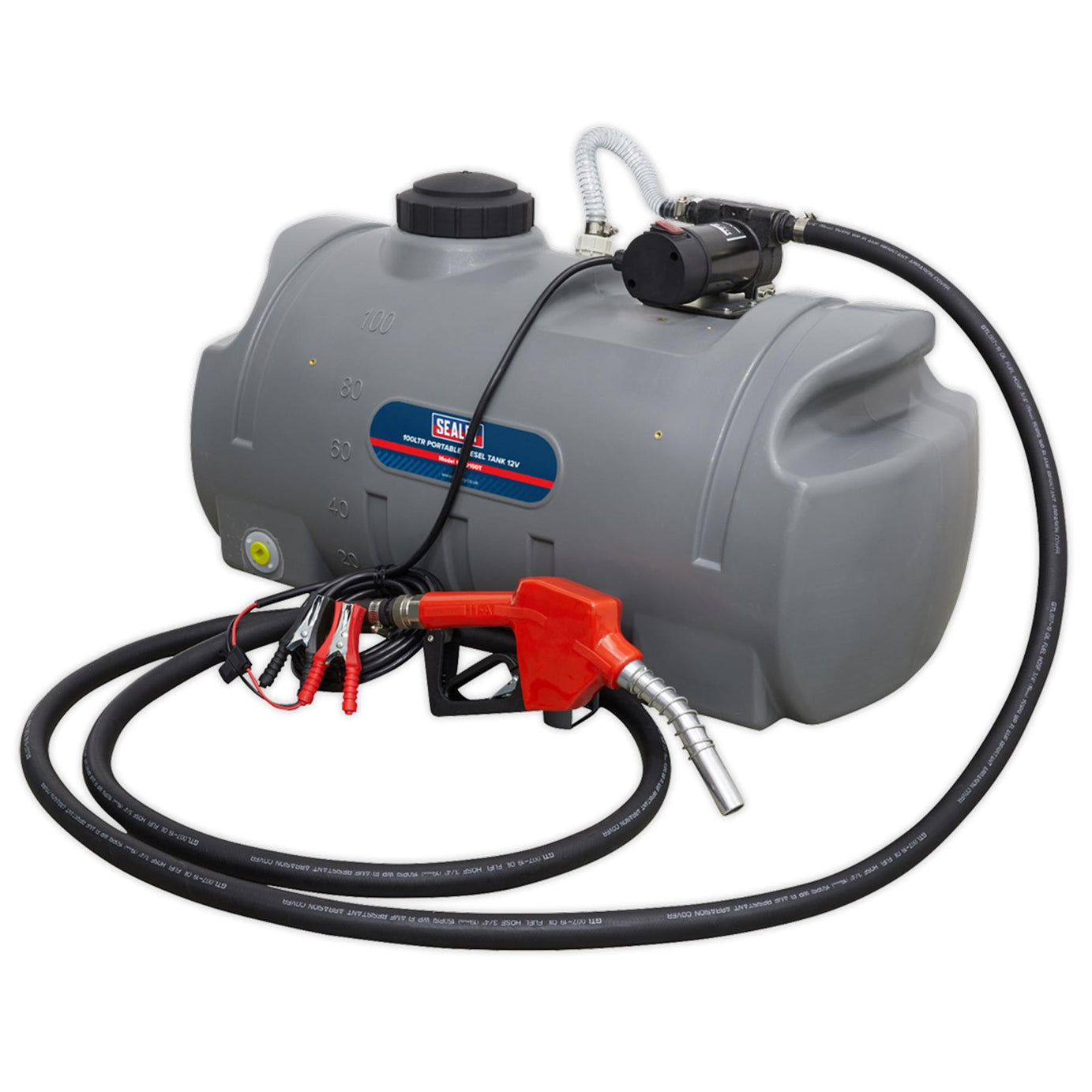 Sealey Portable Diesel Tank 100L 12V electric pump D100T