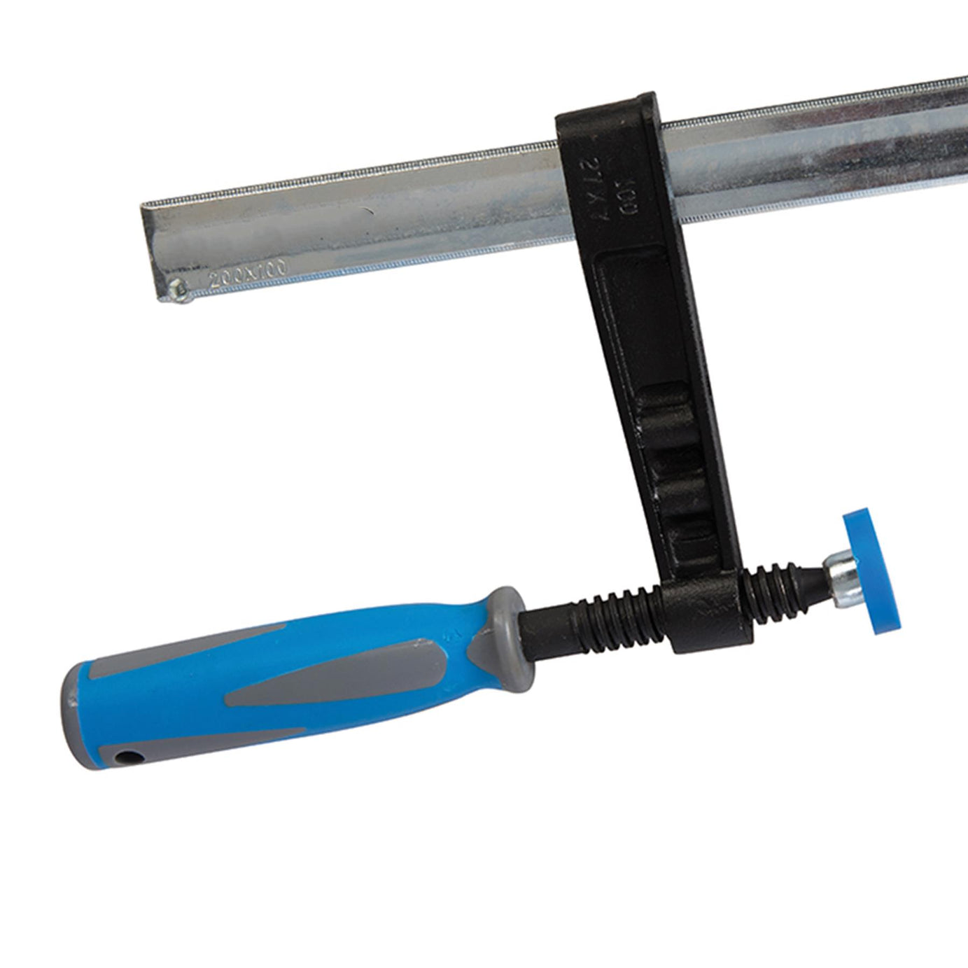 F-Clamp Heavy Duty (Deep Capacity) 200 X 100mm High Impact Soft-Grip Handles