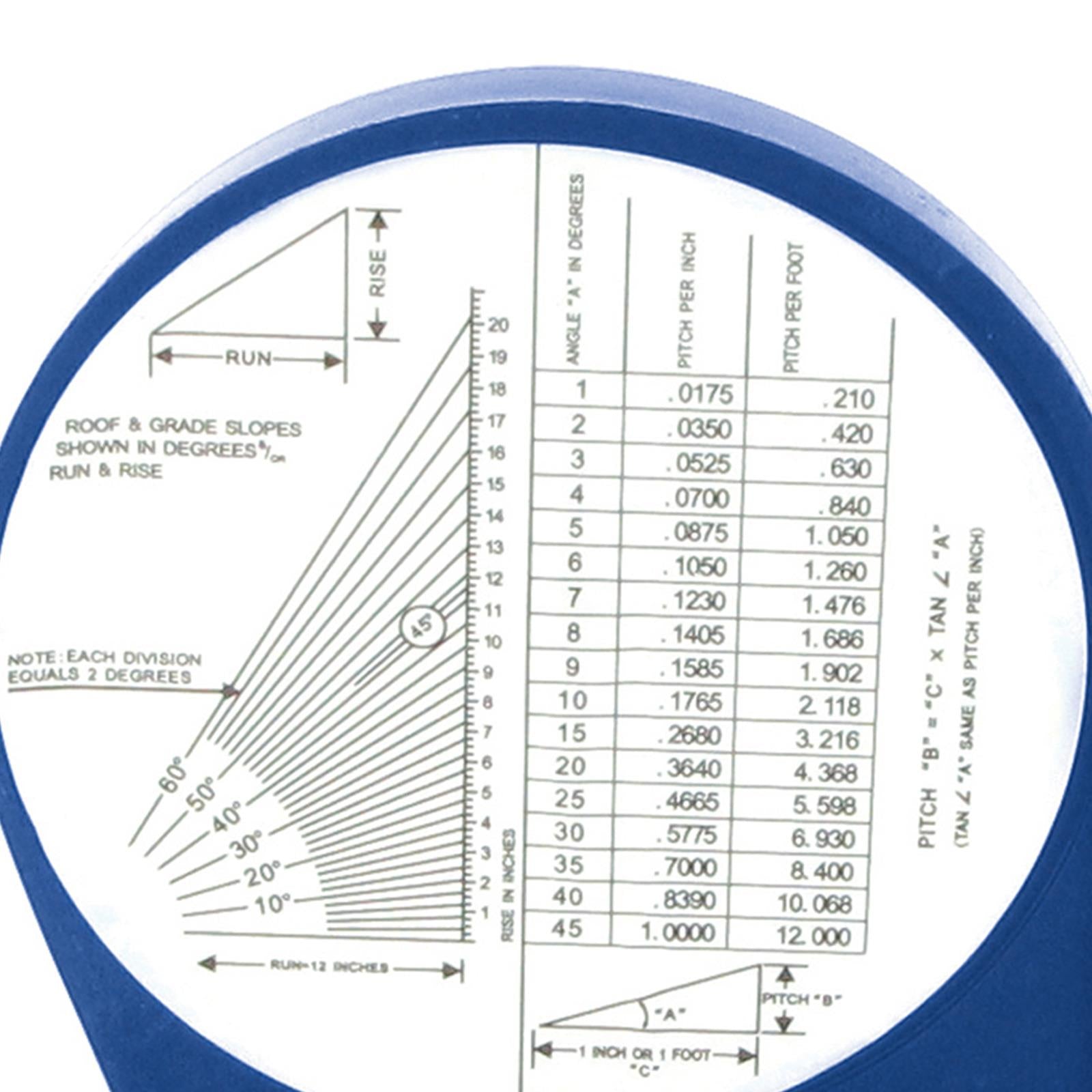 New Inclinometer Roofing Scaffolding Angle Finder Level Gauge 100mm