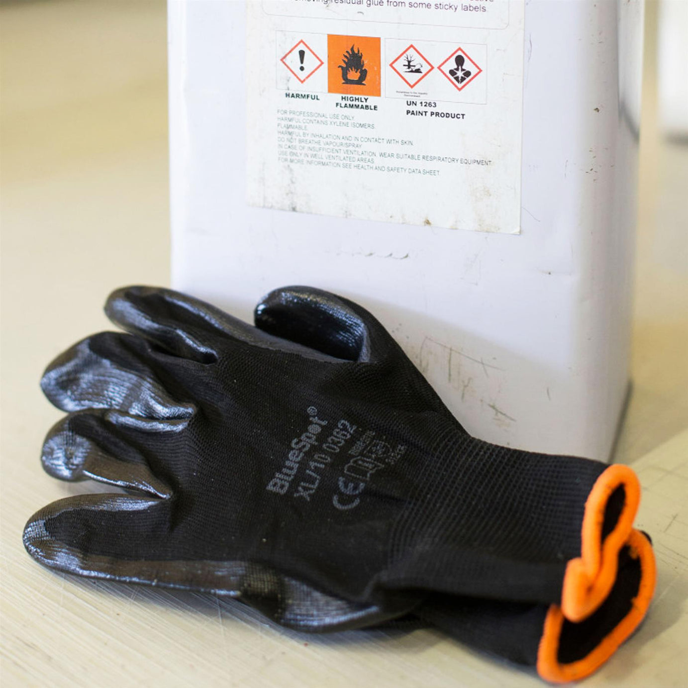 BlueSpot Nitrilon Duo-Lite Fully Double Coated Nitrile Waterproof Grip Gloves