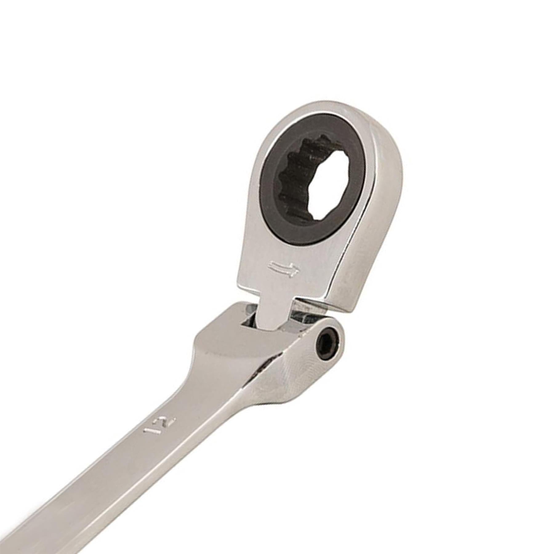 Flexible Head Ratchet Metric Spanner 
