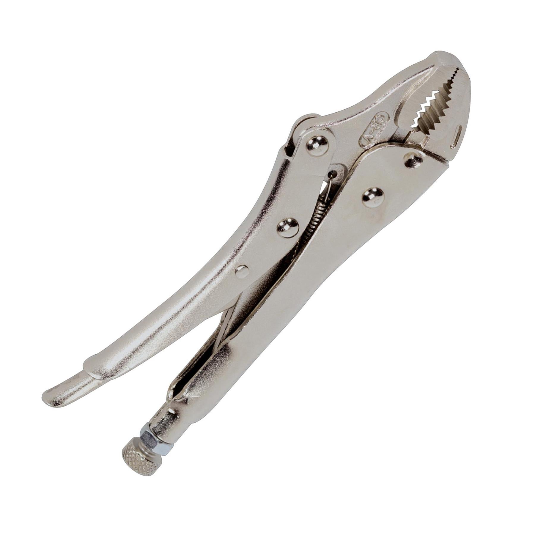 Sealey Locking Pliers Curved Jaws 180mm 0-35mm Capacity