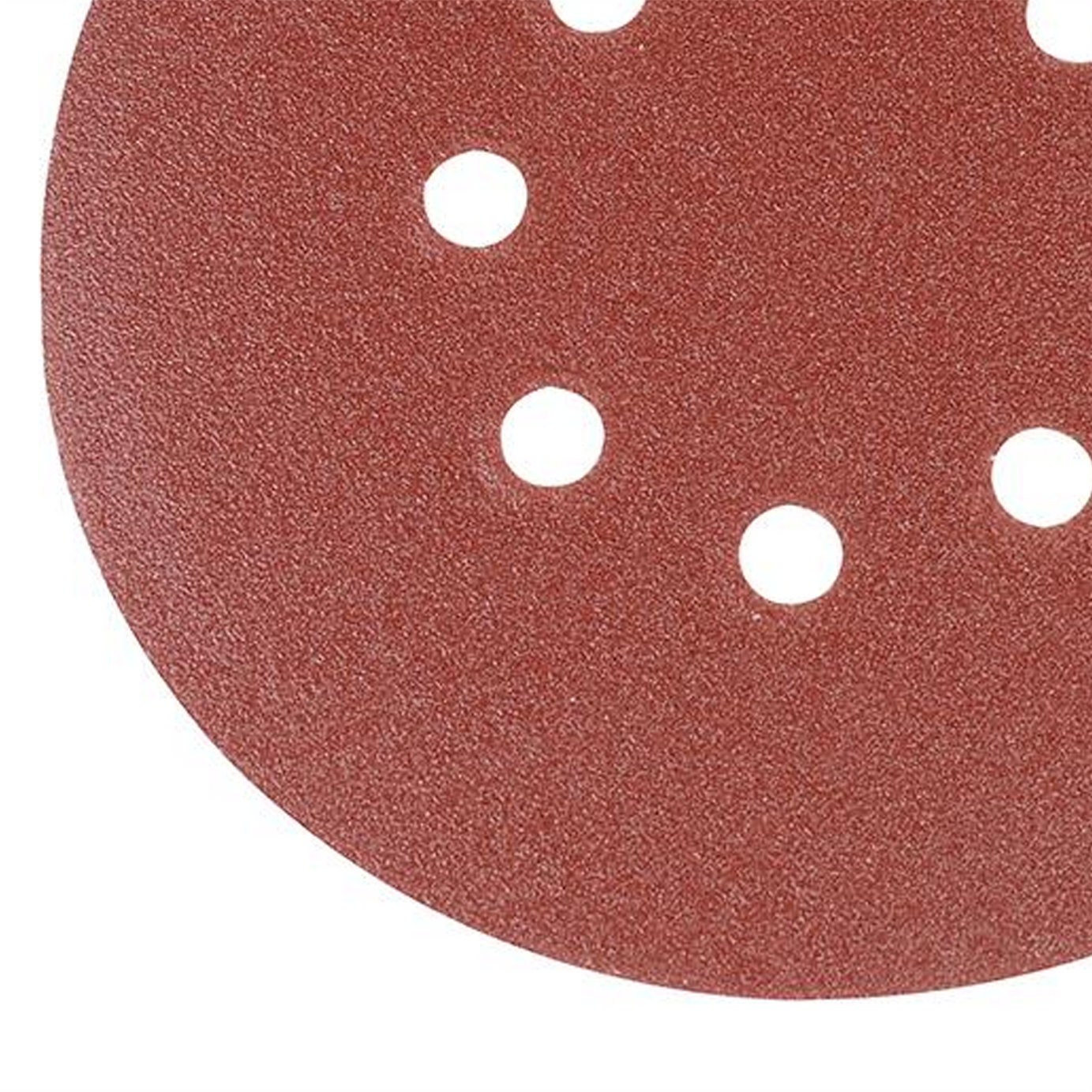 Punched Sanding Discs 150mm 10Pk Grit 80 Hook & Loop Aluminium Oxide New