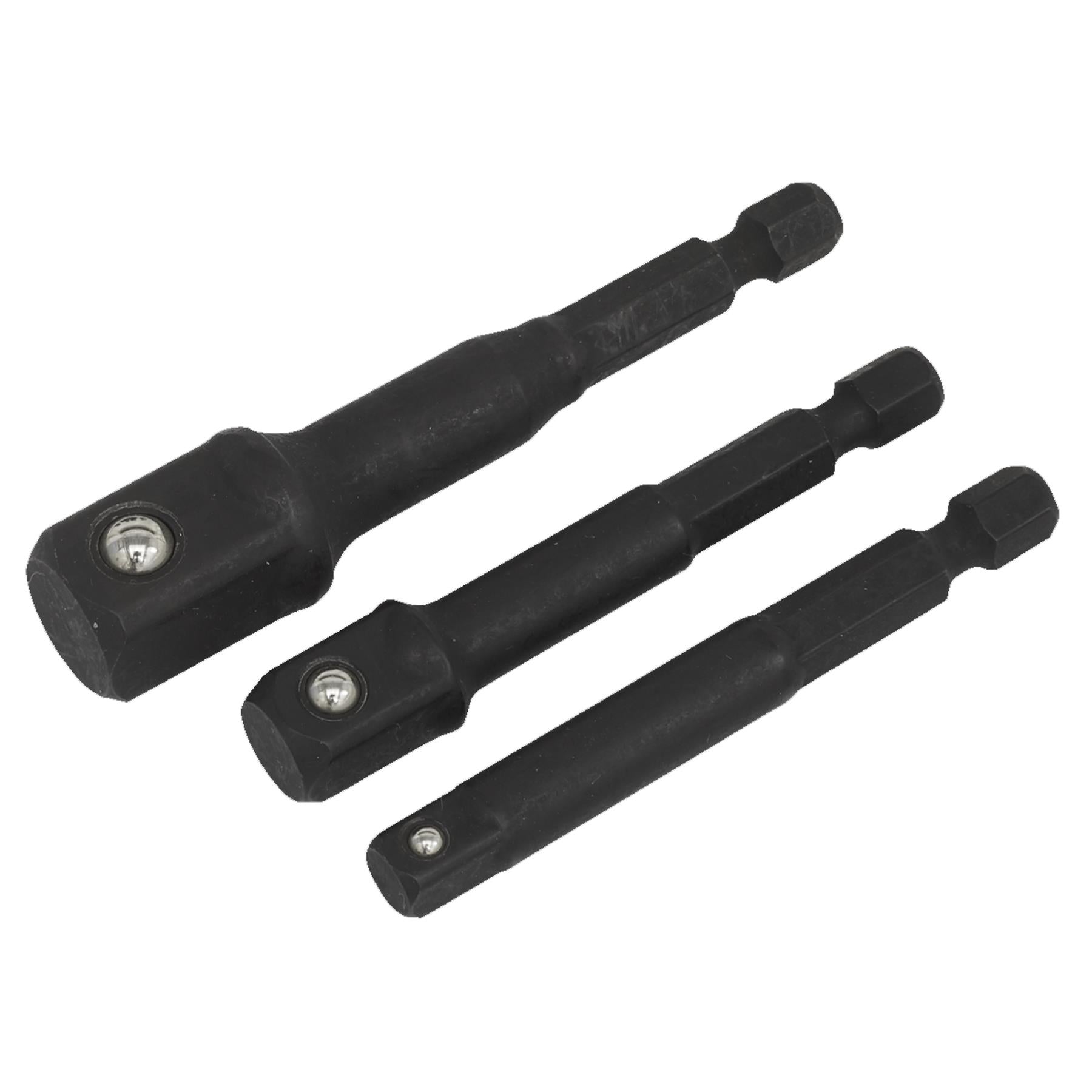 Sealey Impact Socket Adaptor Set 3pc Premier Hand Tools
