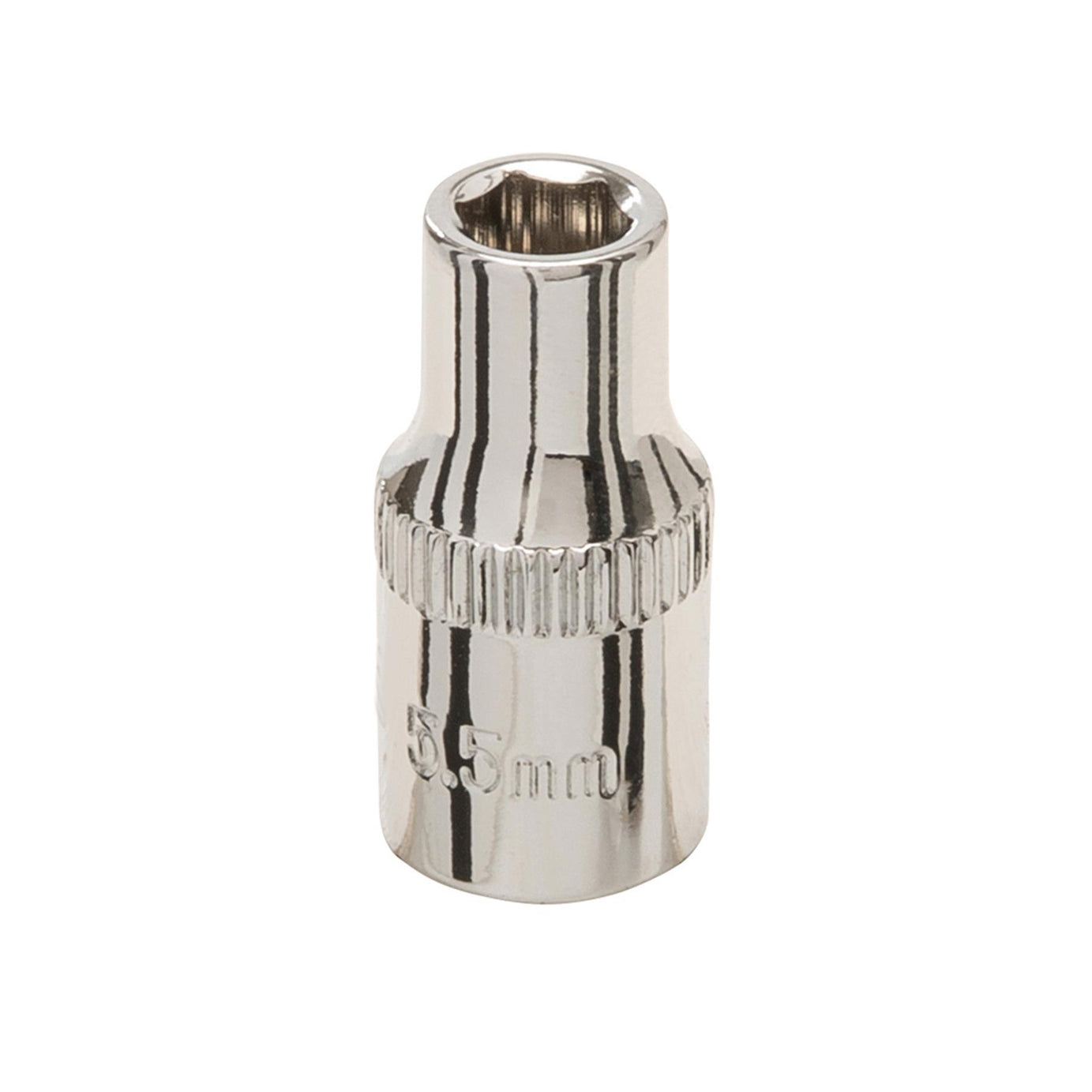Quality Socket 1/4" Drive Metric Hex Square 5.5mm Individual Hex Polished Crv
