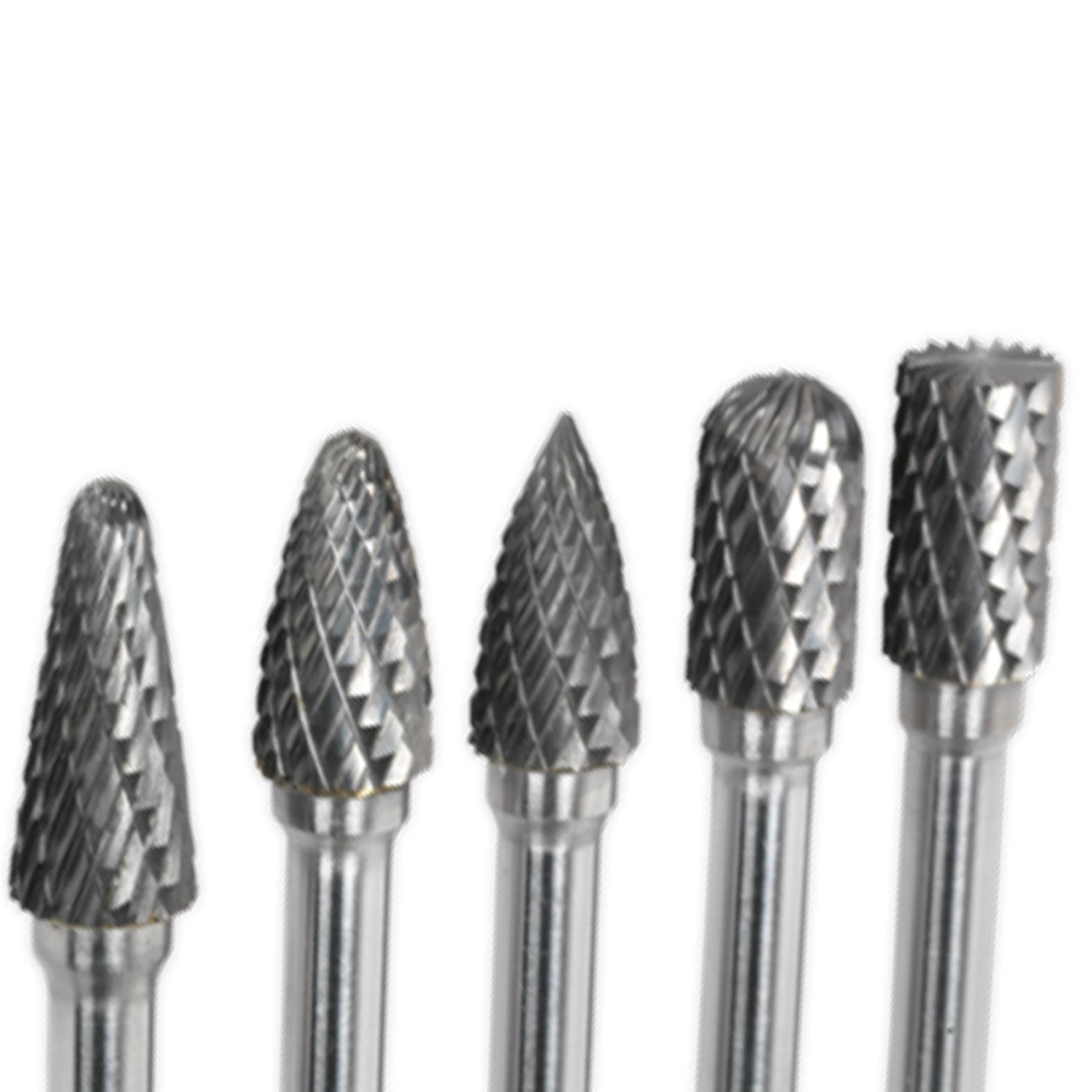 Sealey Tungsten Carbide Rotary Burr Set 5pc