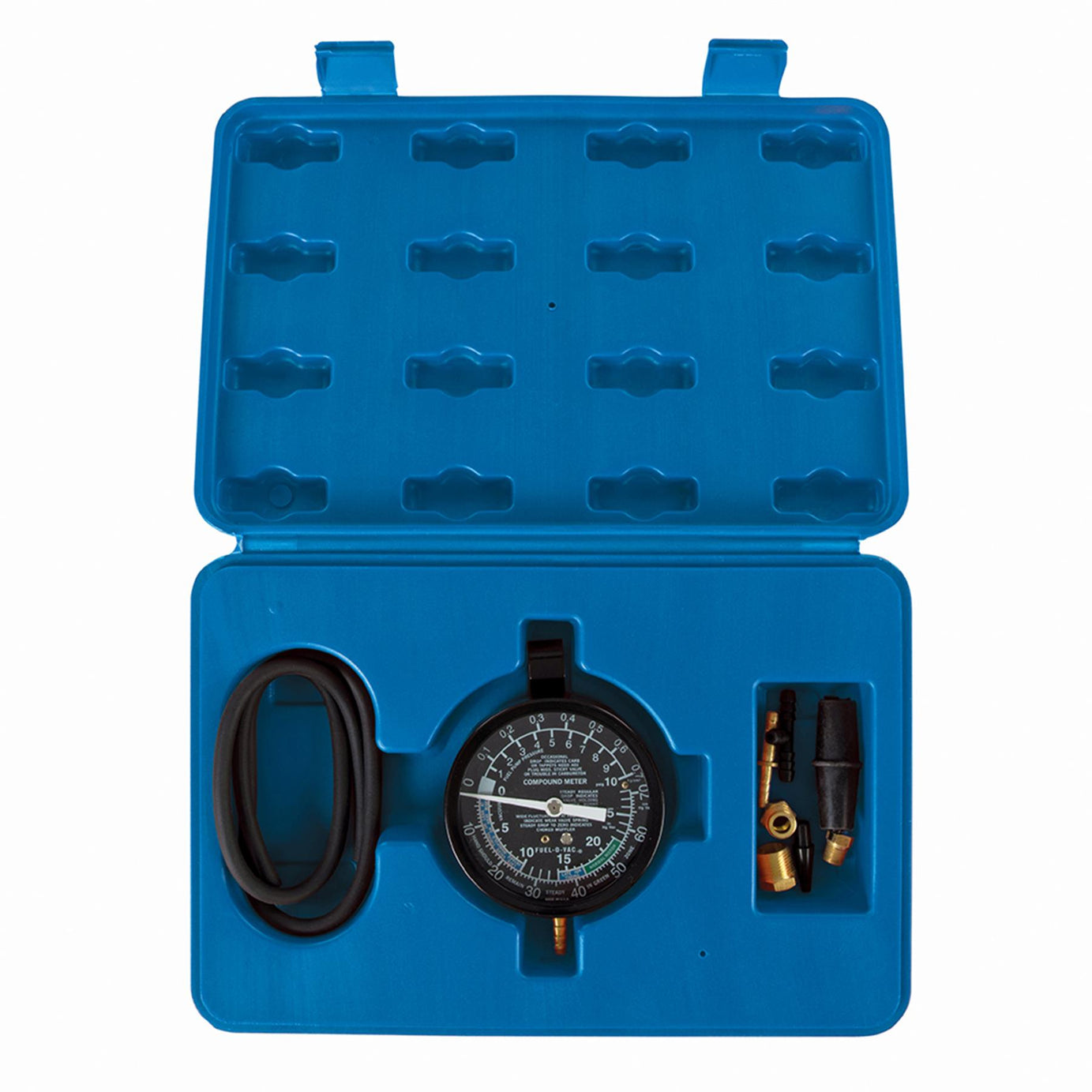 Vacuum & Fuel Pump Pressure Test Gauge 0 - 10psig / 0 - 25Hg With Rubber Bumper