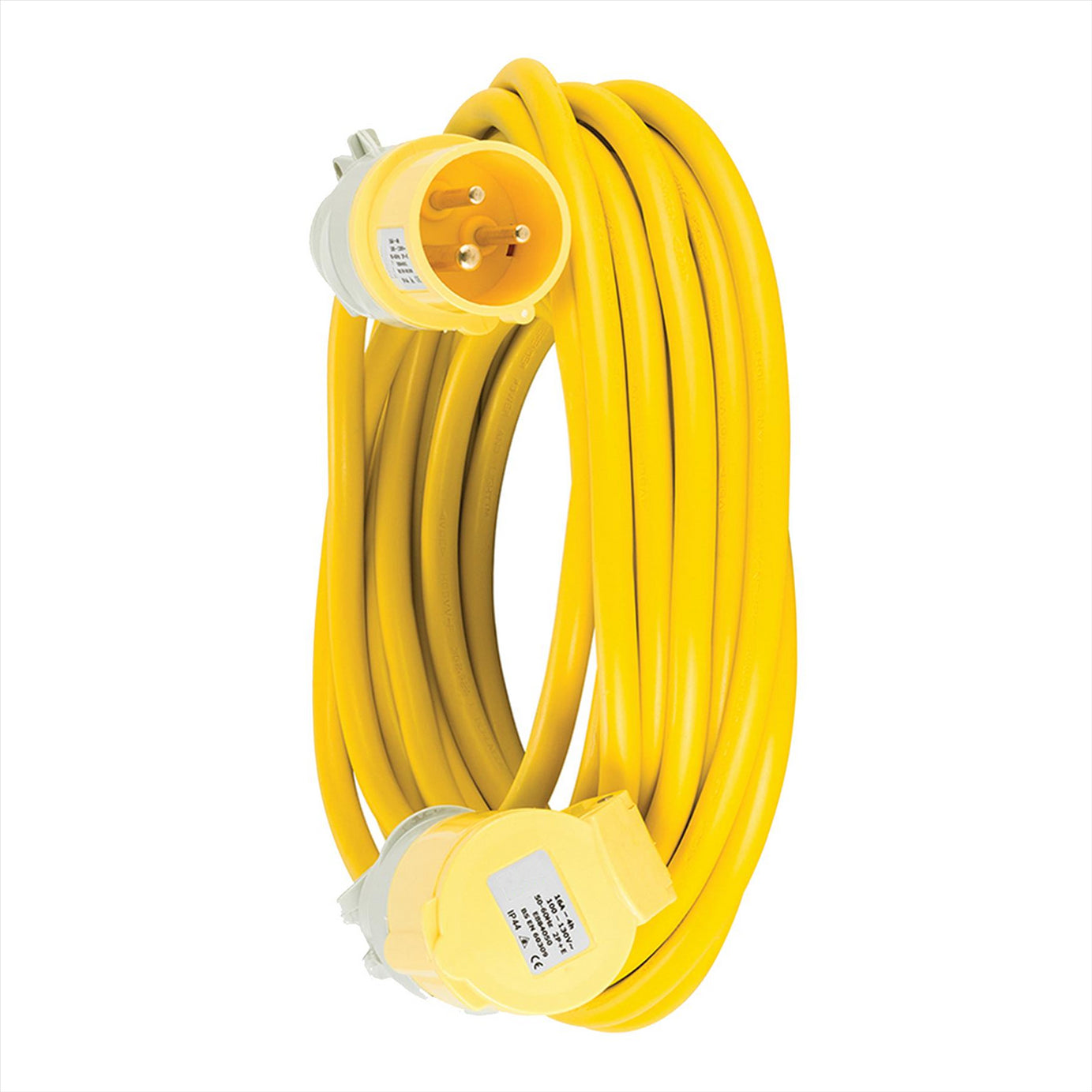 Defender Arctic Extension Lead Yellow 16A 2.5mm2 10m 110V