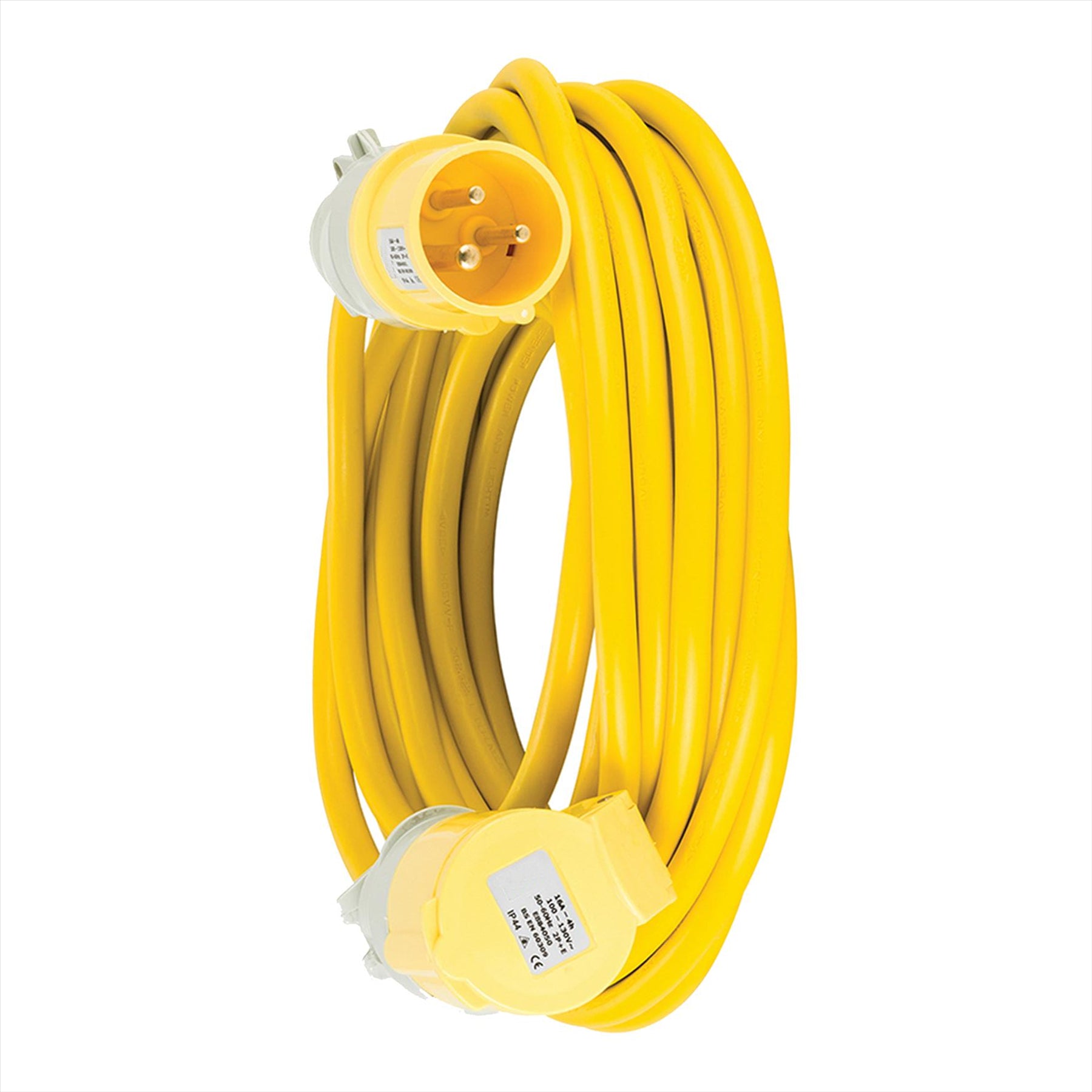 Defender Arctic Extension Lead Yellow 16A 2.5mm2 10m 110V
