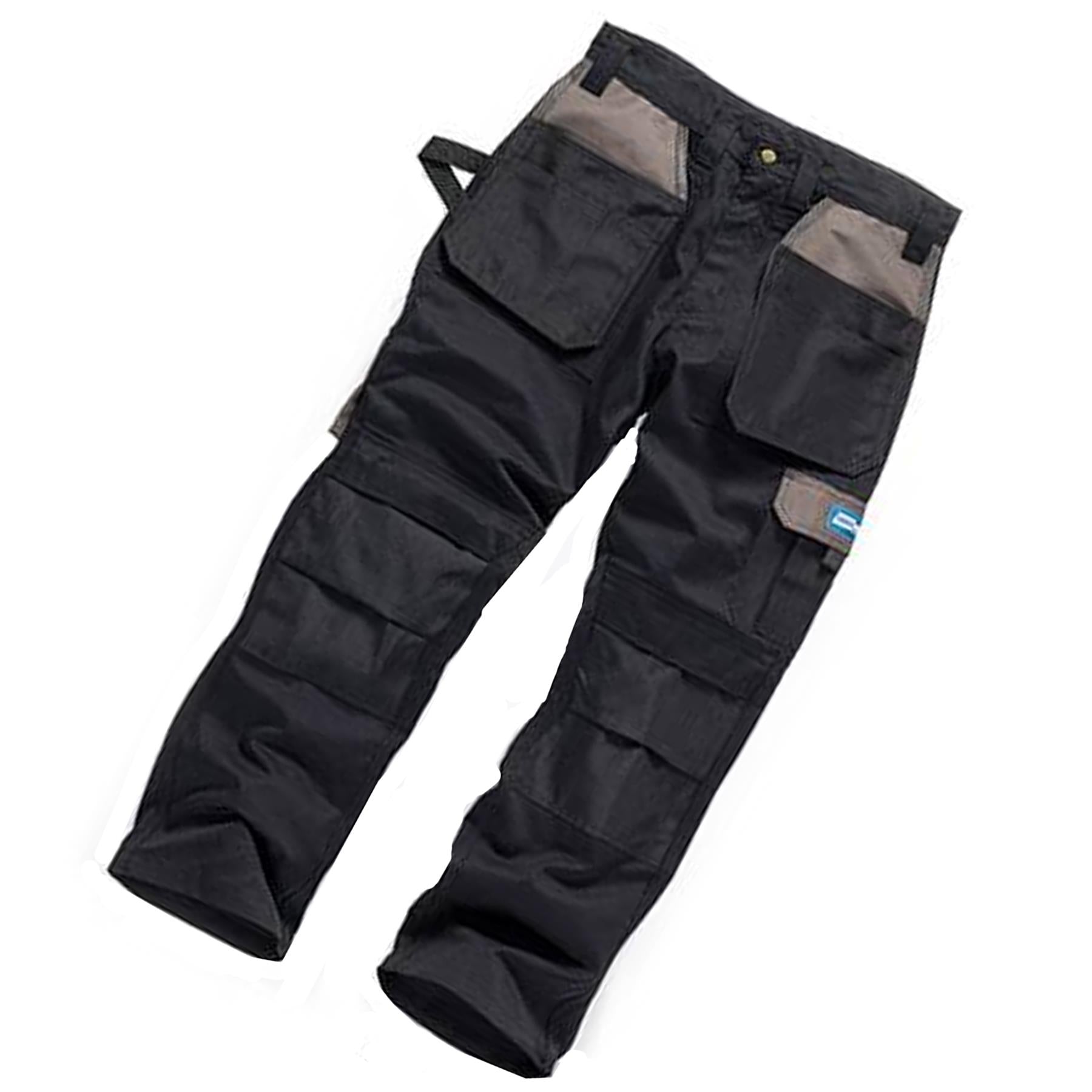 Tough Grit Holster Work Trouser Trade Flex Holster Trouser Black 38R