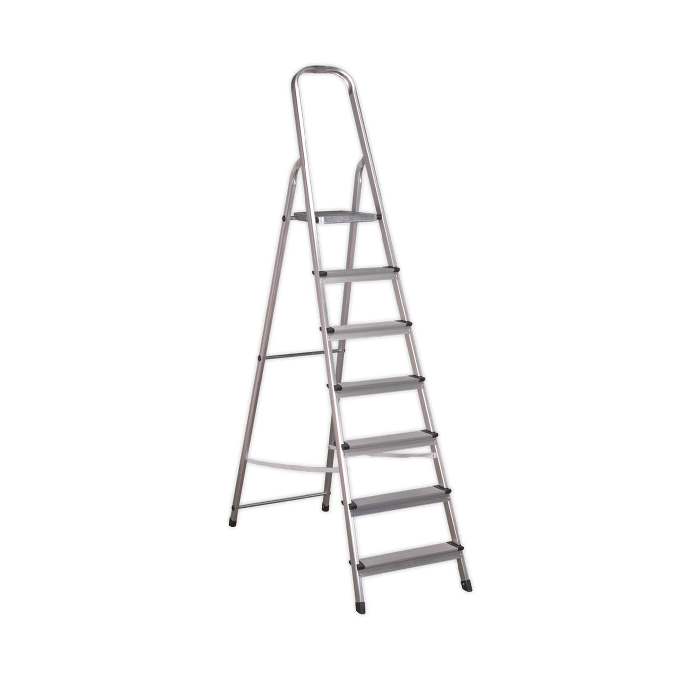 Sealey Aluminium Step Ladder 7-Tread EN 131 Durable Lightweight Anodised