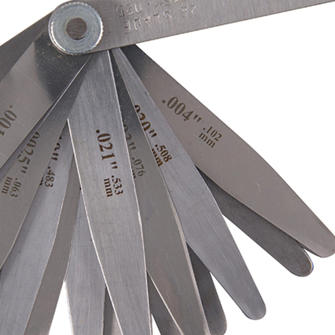 Feeler Gauge 26 Leaves (0.051 - 0.635mm) Hardened And Polished Carbon Steel
