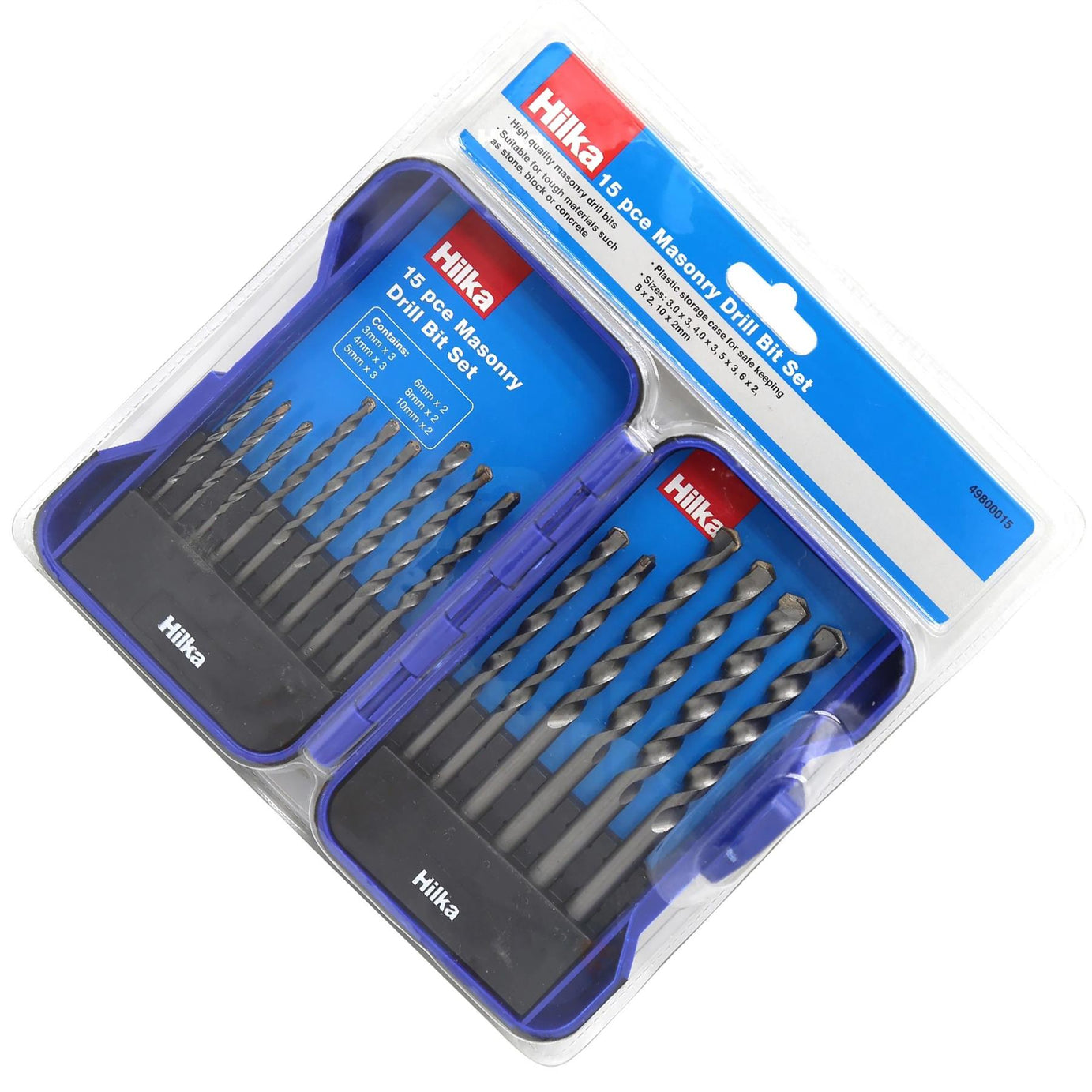 15 pce Masonry Drill Bit Set