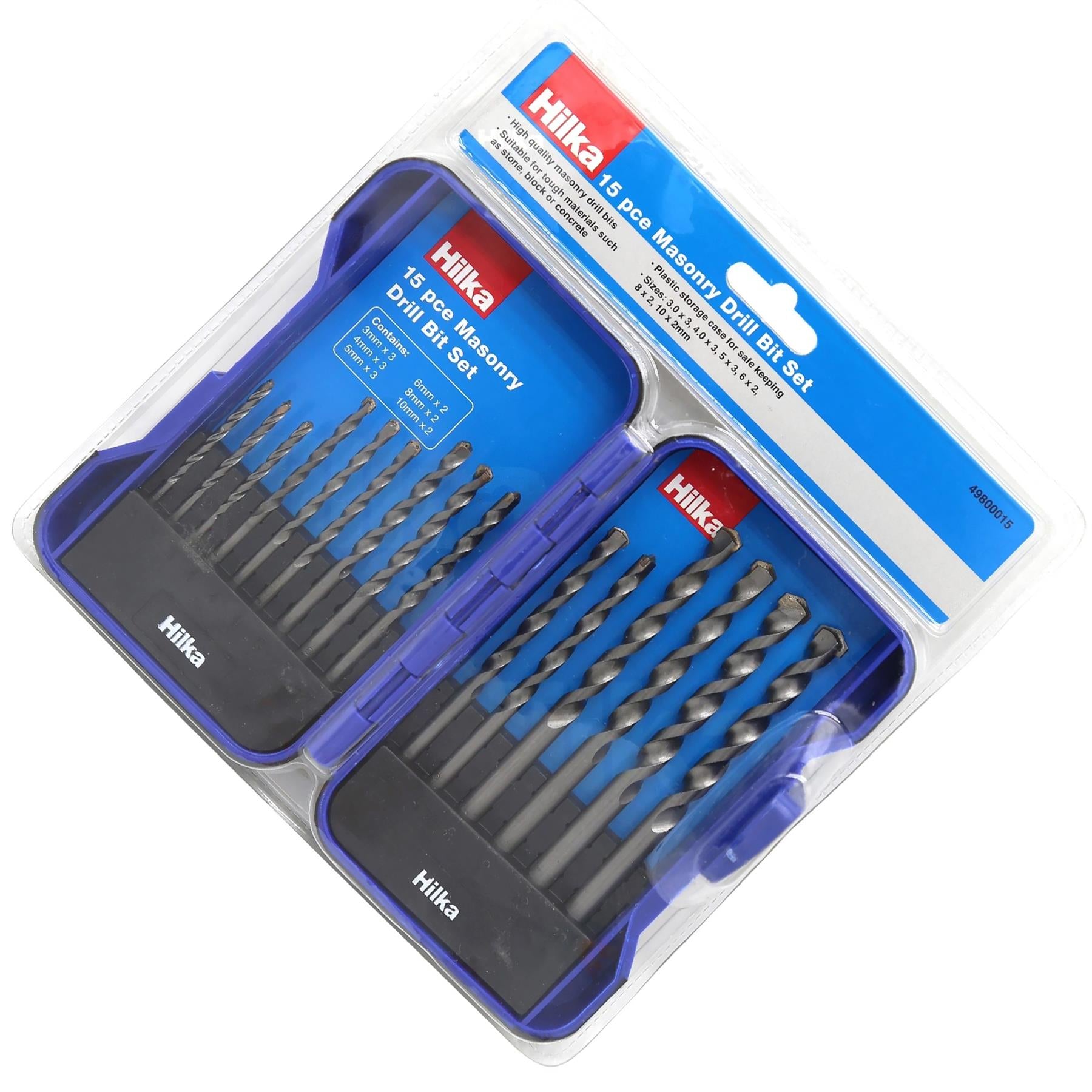 15 pce Masonry Drill Bit Set