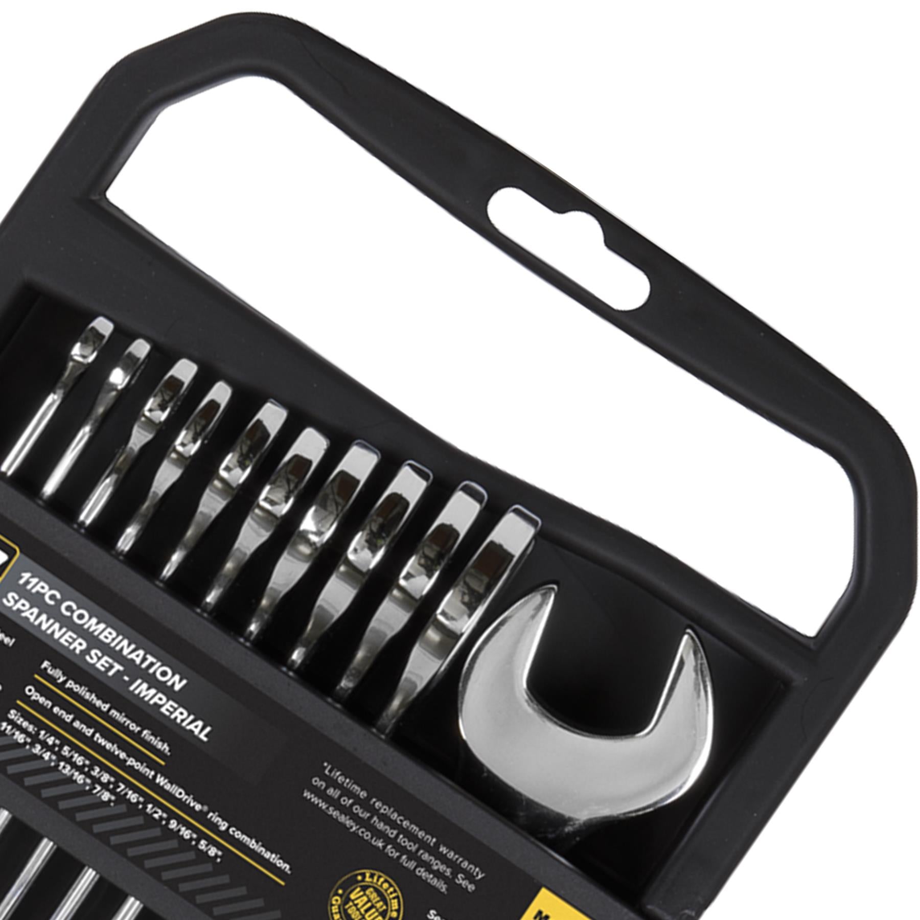 Sealey Combination Spanner Set 11pc Imperial