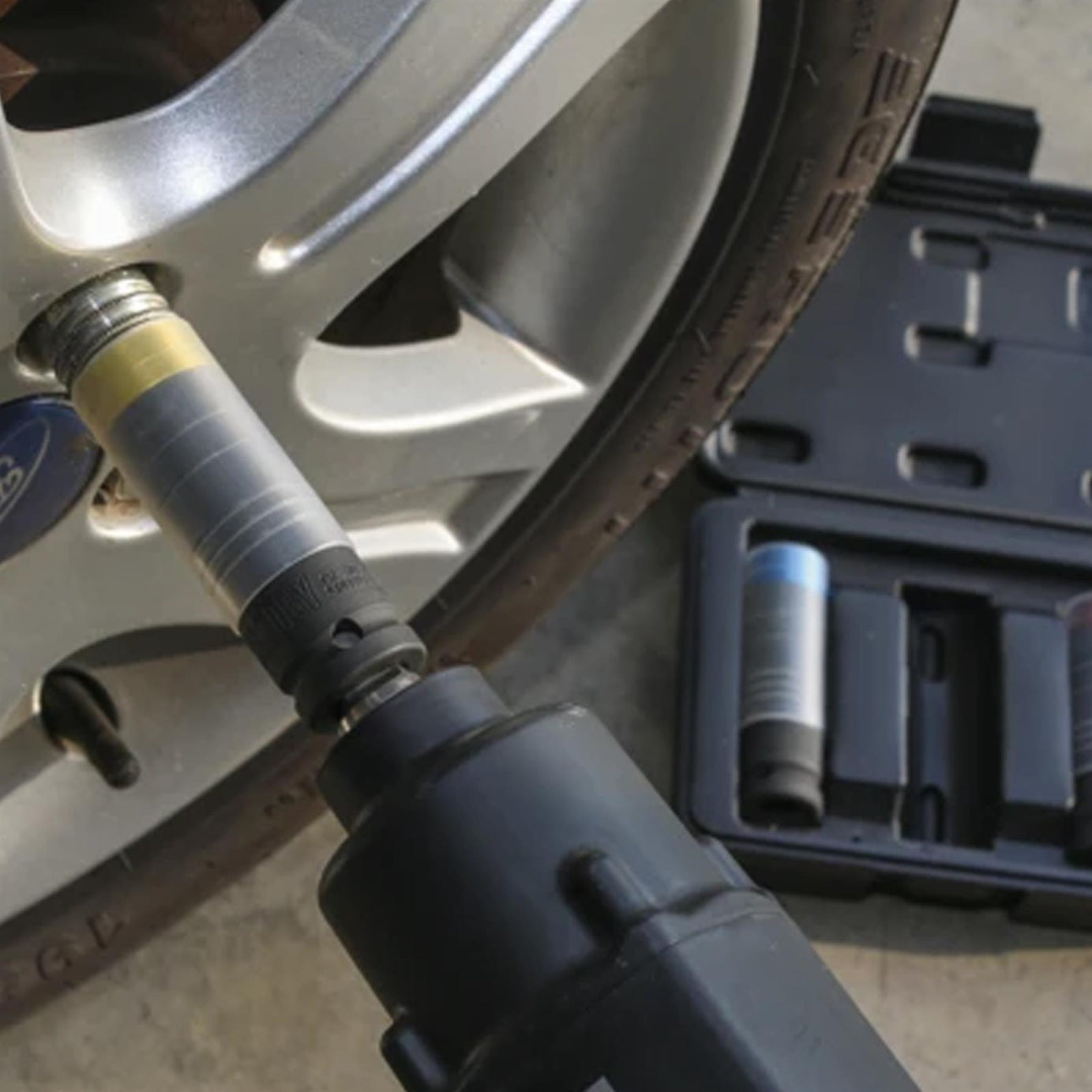 Sealey Alloy Wheel Ultra-Power Impact Socket Set 3pc 1/2"Sq Drive