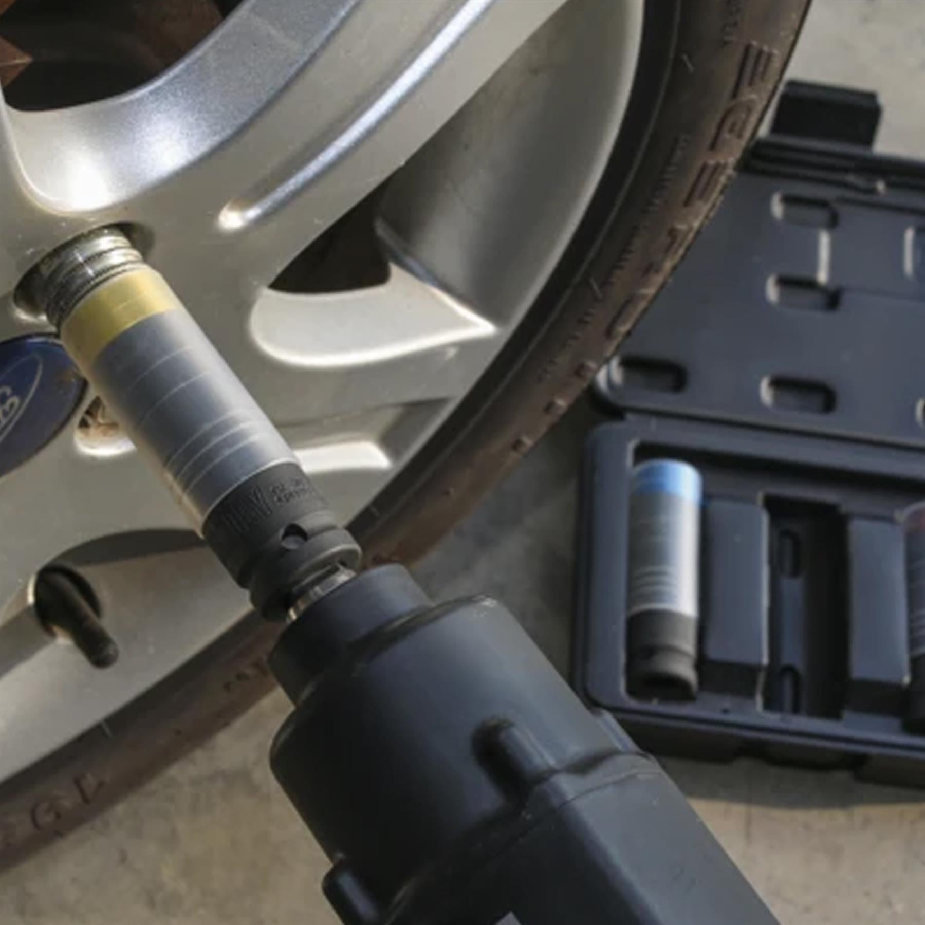 Sealey Alloy Wheel Ultra-Power Impact Socket Set 3pc 1/2"Sq Drive