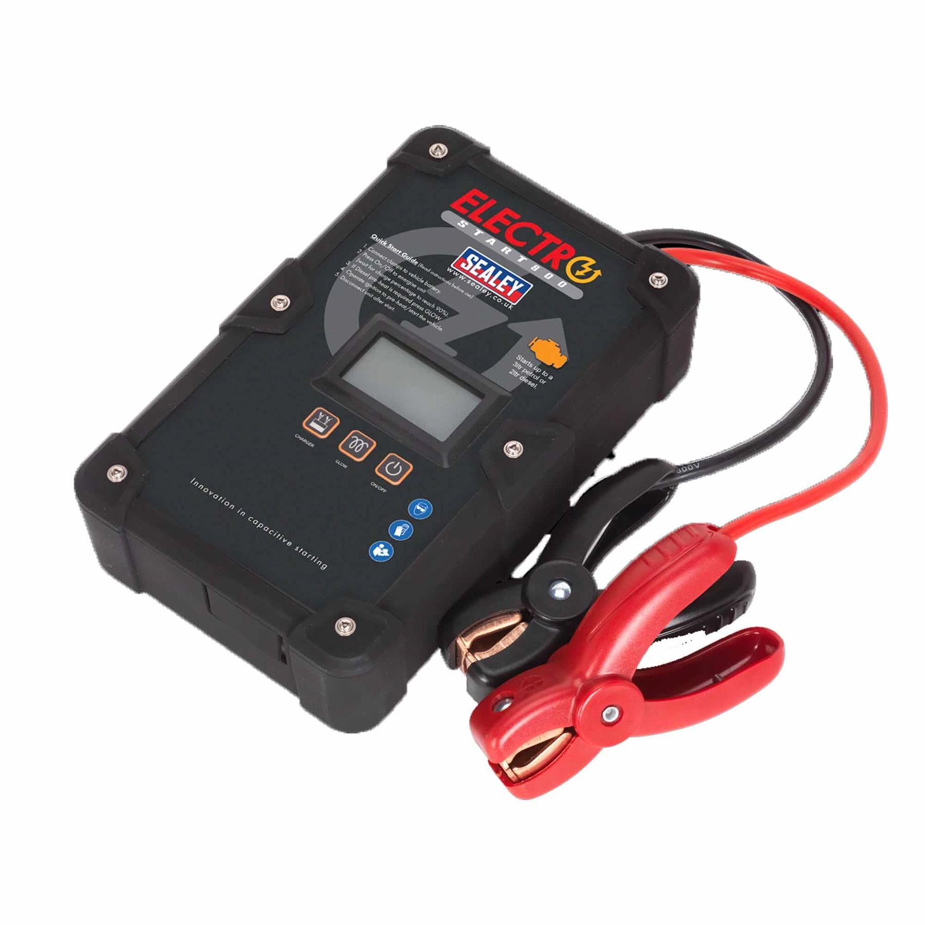 Sealey ElectroStart Batteryless Power Start 800A 12V Simple and safe