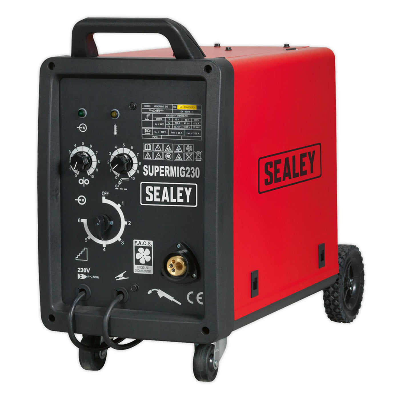 Sealey Professional MIG Welder 230A 230V with Binzel Euro Torch