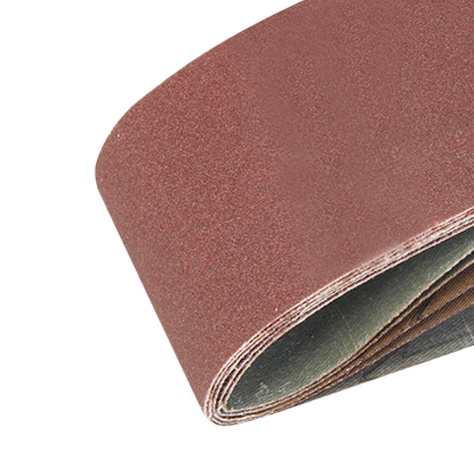 5 X Mixed Power Tool Sander Sanding Belt Belts 75mm X 457mm 40 60 80 120 Grit