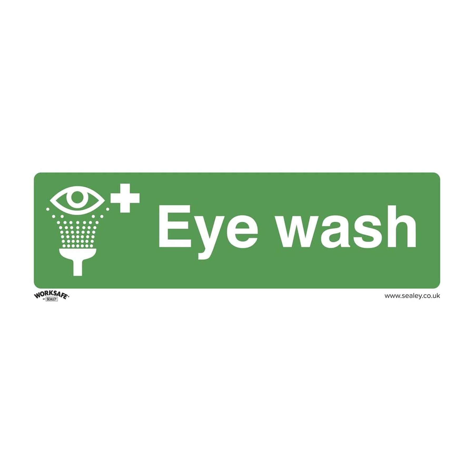 Safe Conditions Safety Sign - Eye Wash - Rigid Plastic