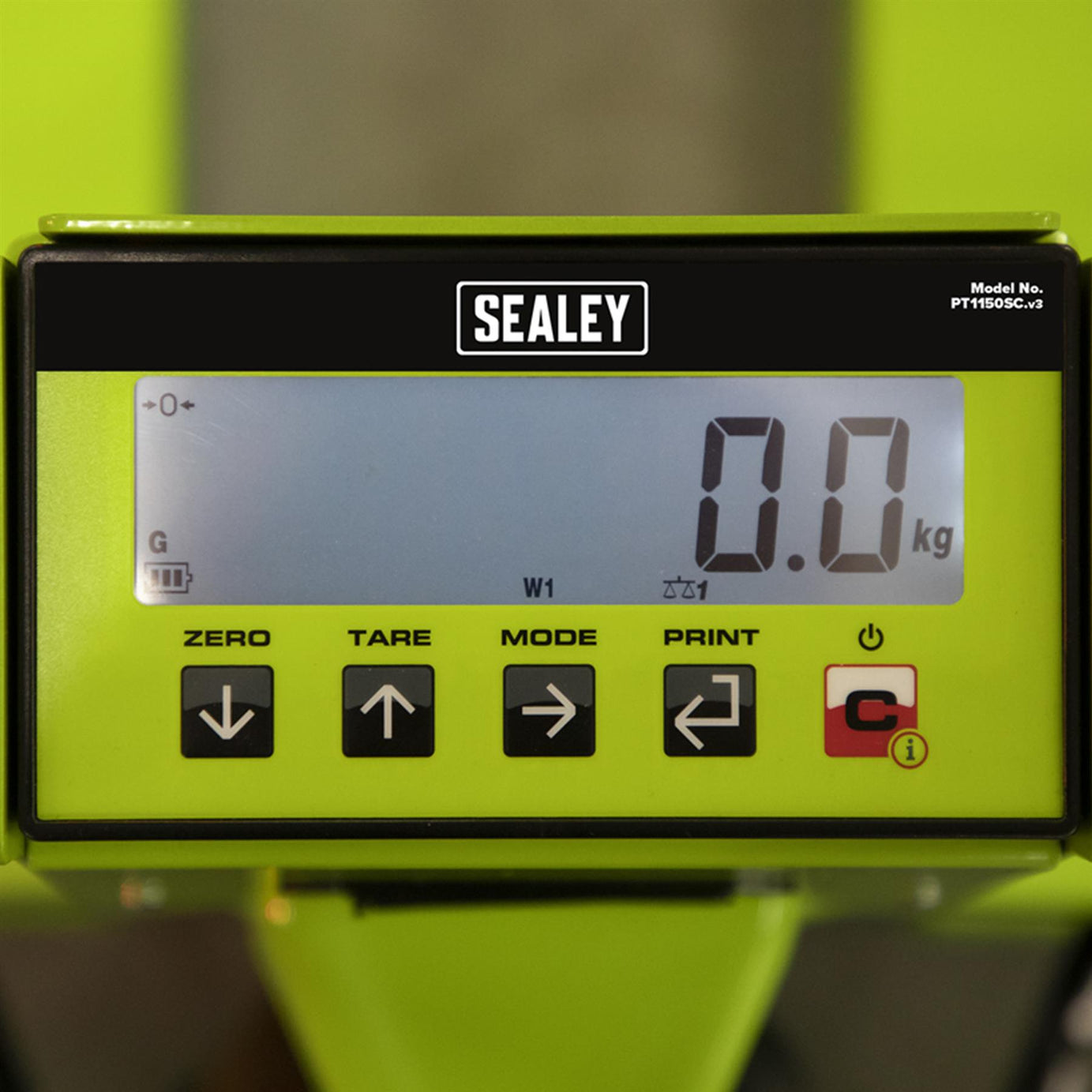Sealey Pallet Truck 2500kg 1185 x 555mm with Scales