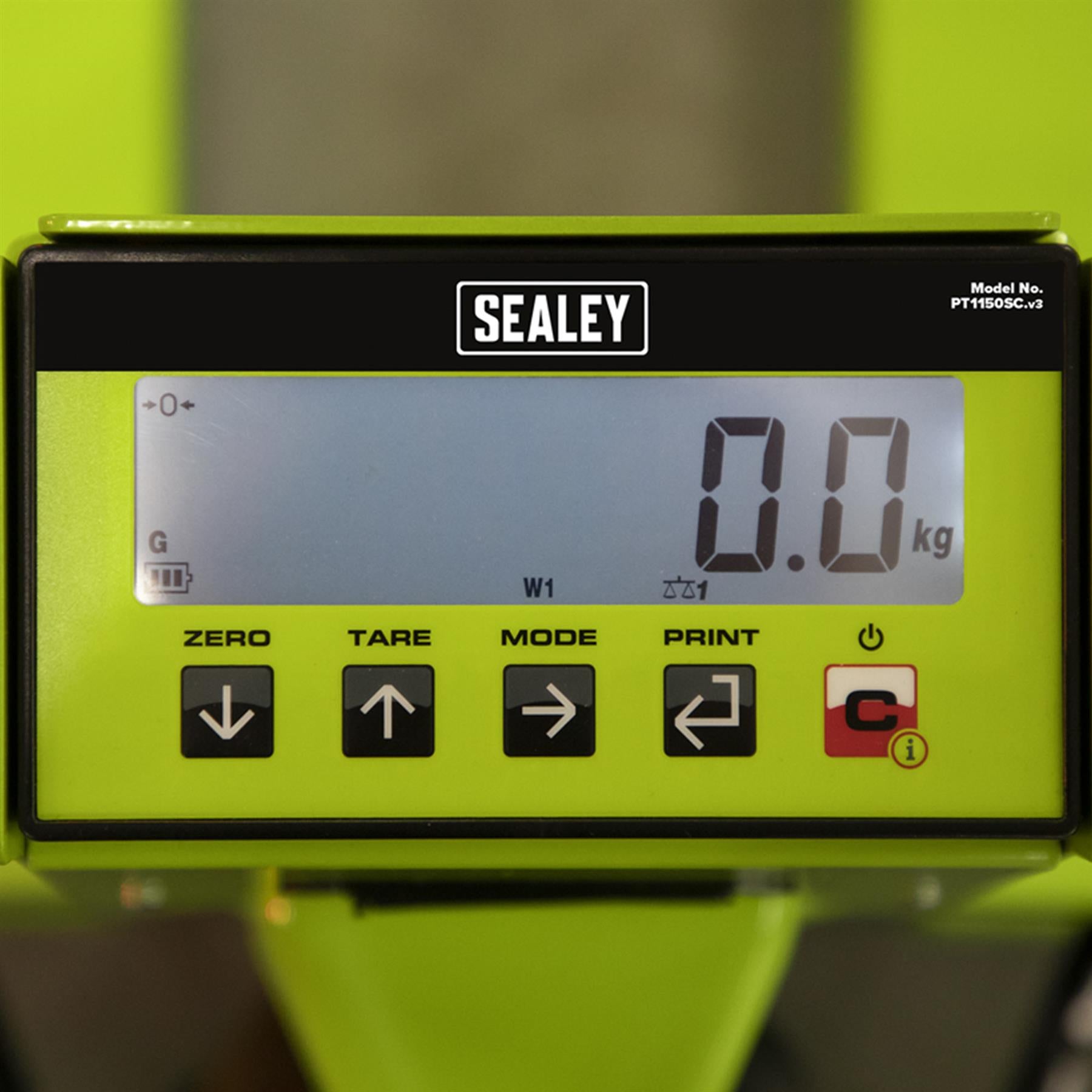 Sealey Pallet Truck 2500kg 1185 x 555mm with Scales