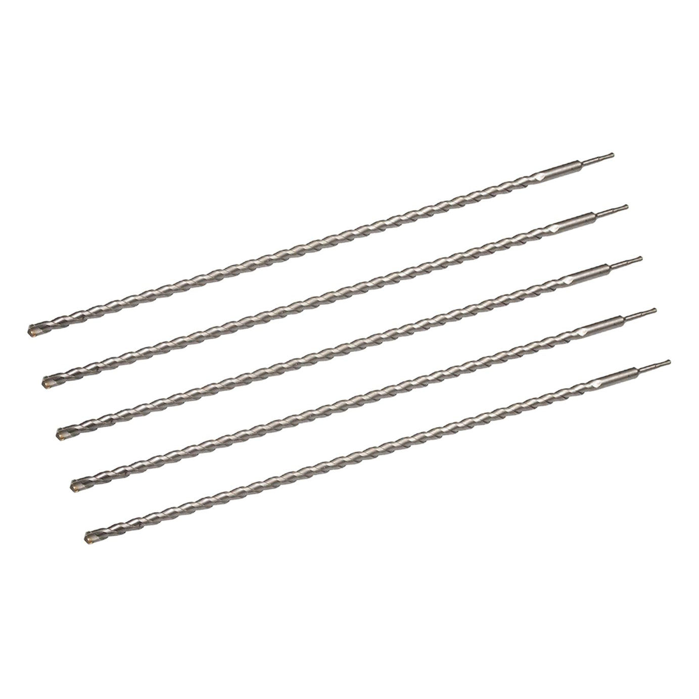 5 x SDS+ PLUS MASONRY DRILL BIT 10 x 600mm, TUNGSTEN CARBIDE TIP, FOR STONE CONCRETE BRICK