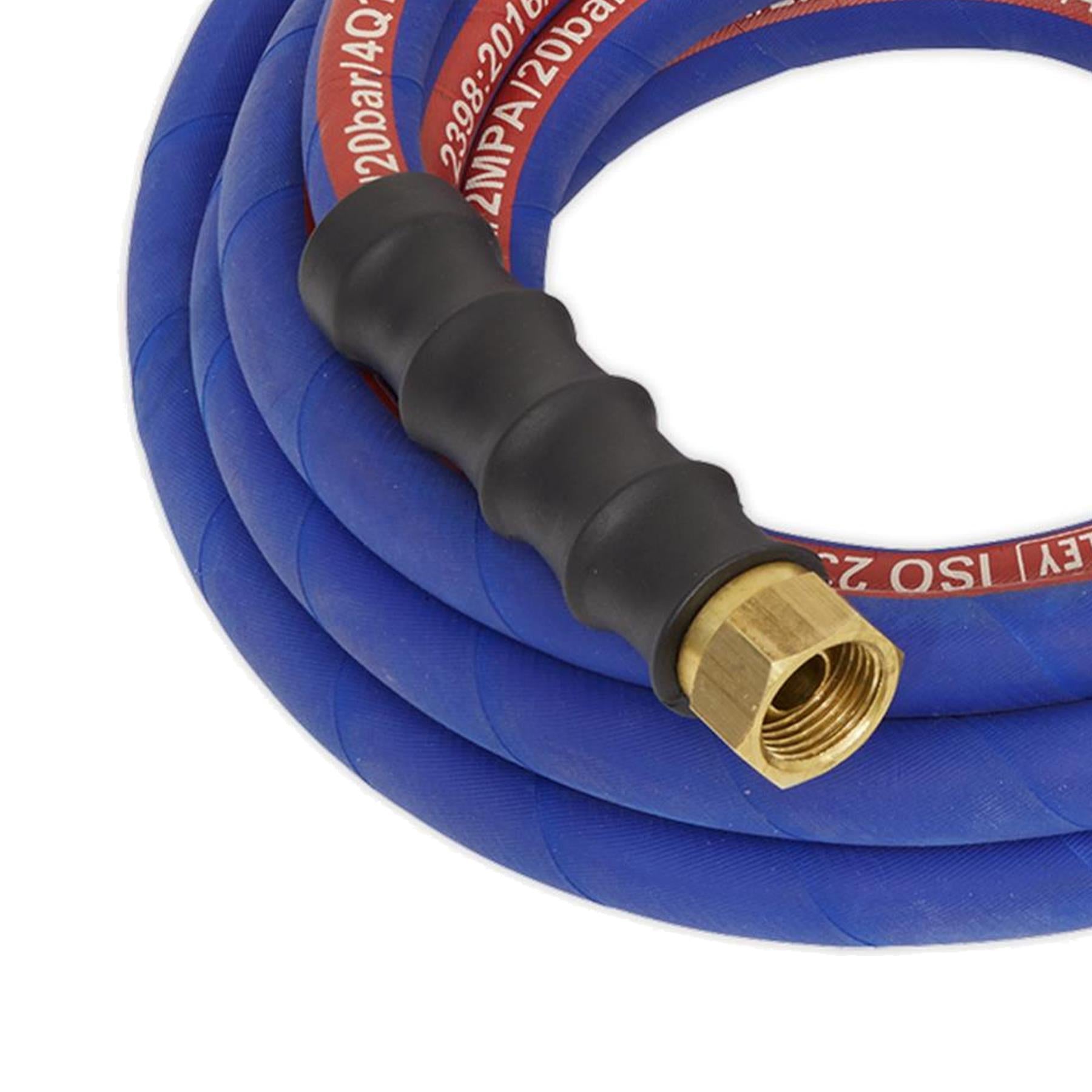 Sealey Rubber Air Hose 5m For Air Compressor 1/2"BSP 13mm Bore Extra Heavy Duty