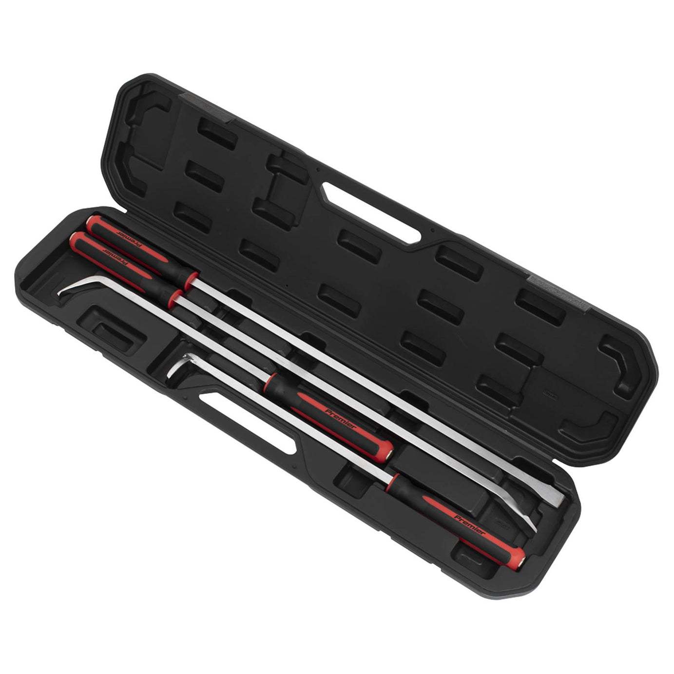 Sealey Pry Bar Set 4pc Heavy-Duty with Hammer Cap